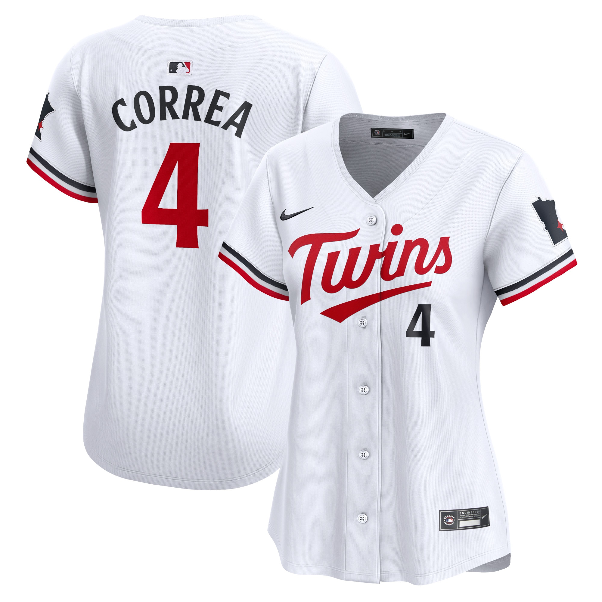Carlos Correa Minnesota Twins  Women's Home Limited Player Jersey - White