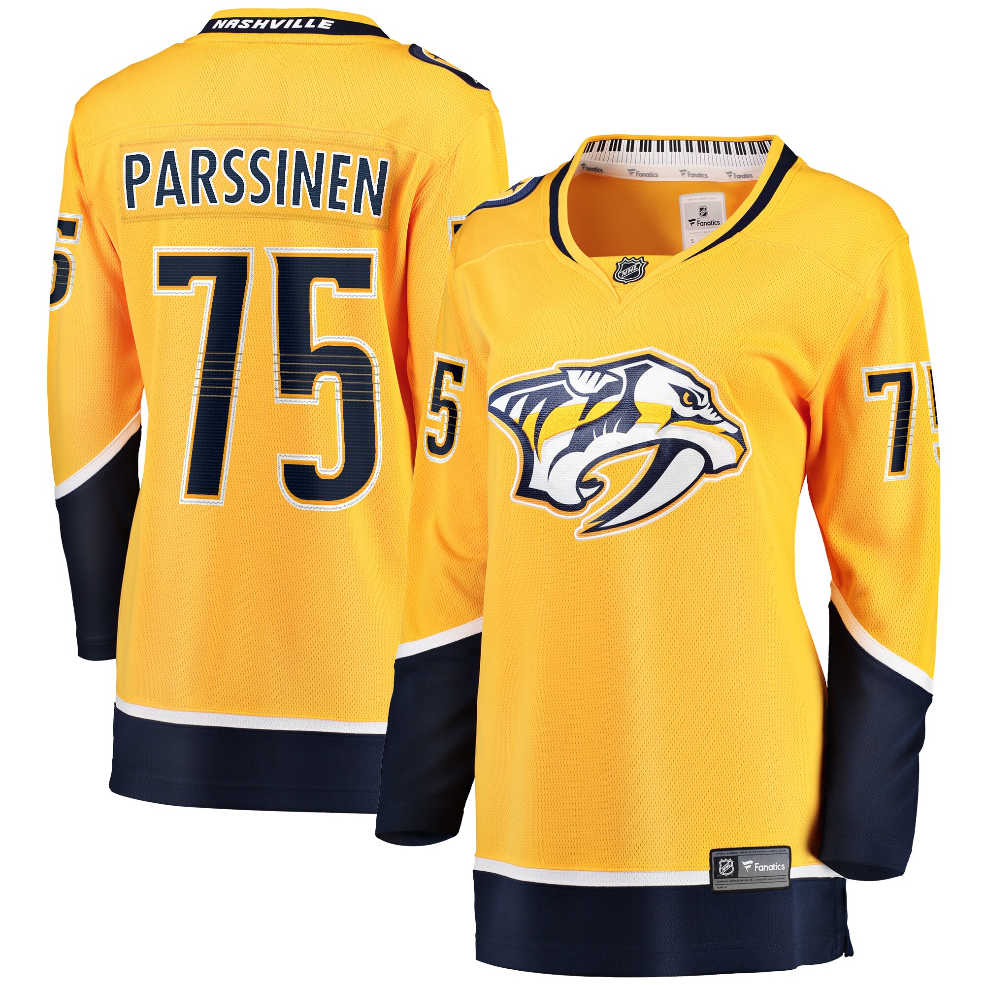 Juuso Parssinen Nashville Predators Fanatics Women's Home Breakaway Player Jersey - Gold