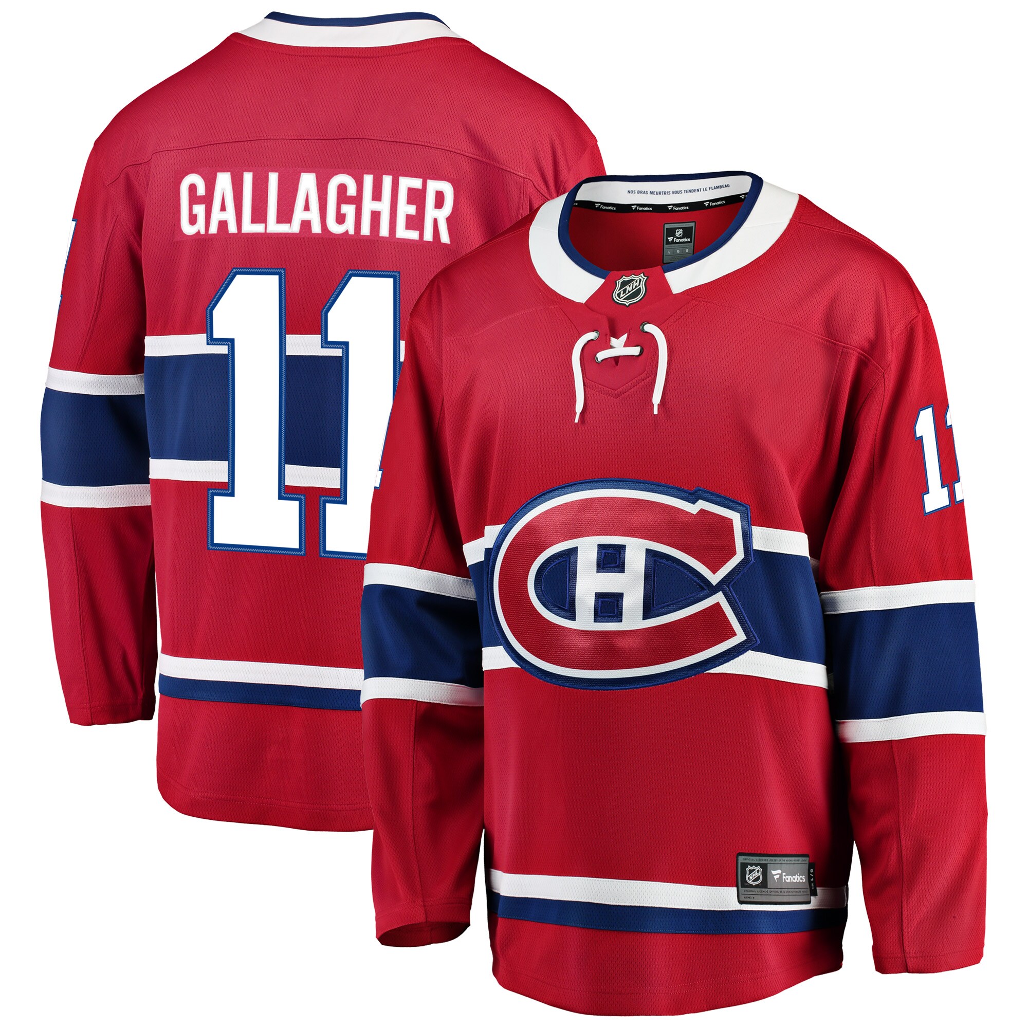 Brendan Gallagher Montreal Canadiens Fanatics Breakaway Player Jersey - Red