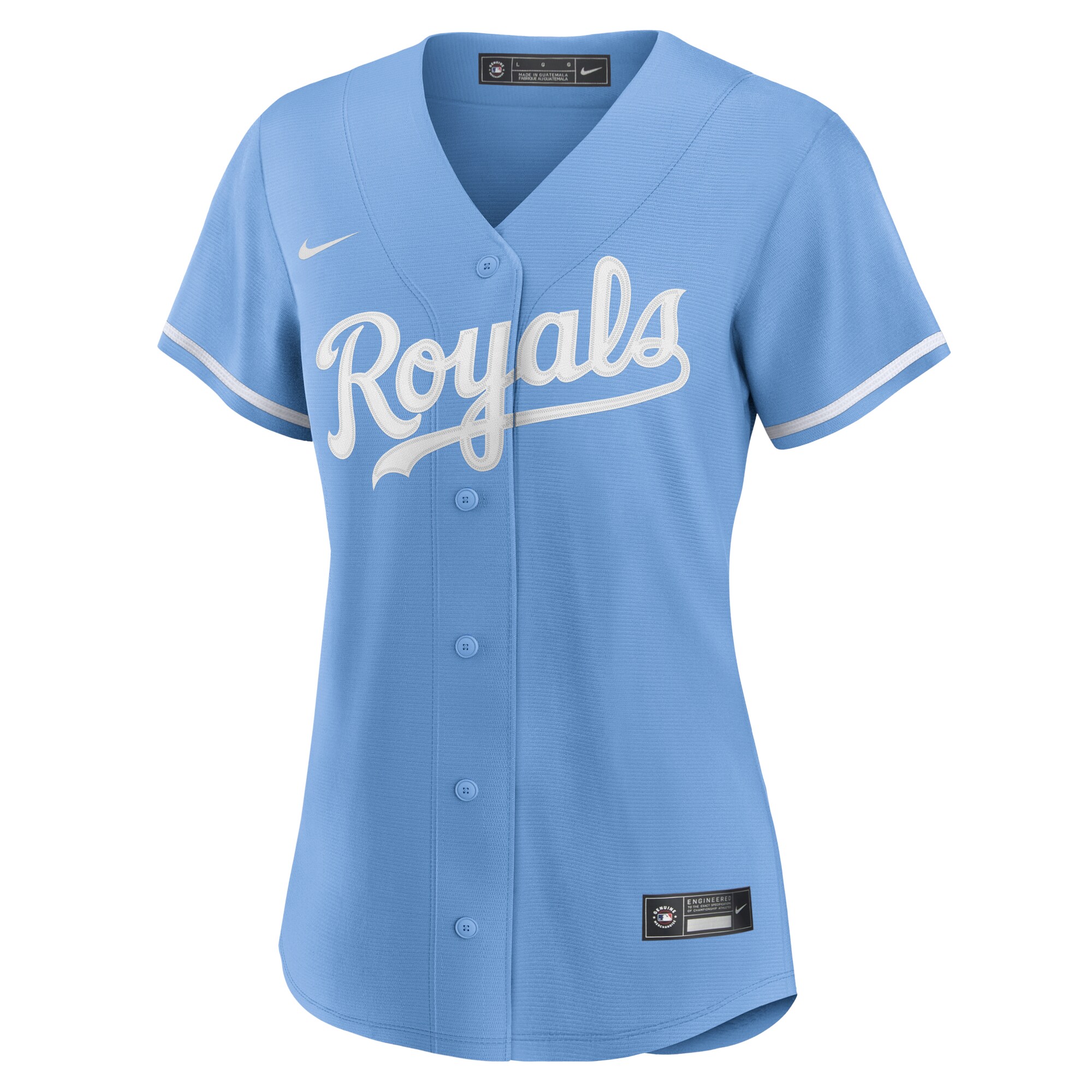 Kansas City Royals  Women's Alternate Replica Team Logo Jersey - Light Blue