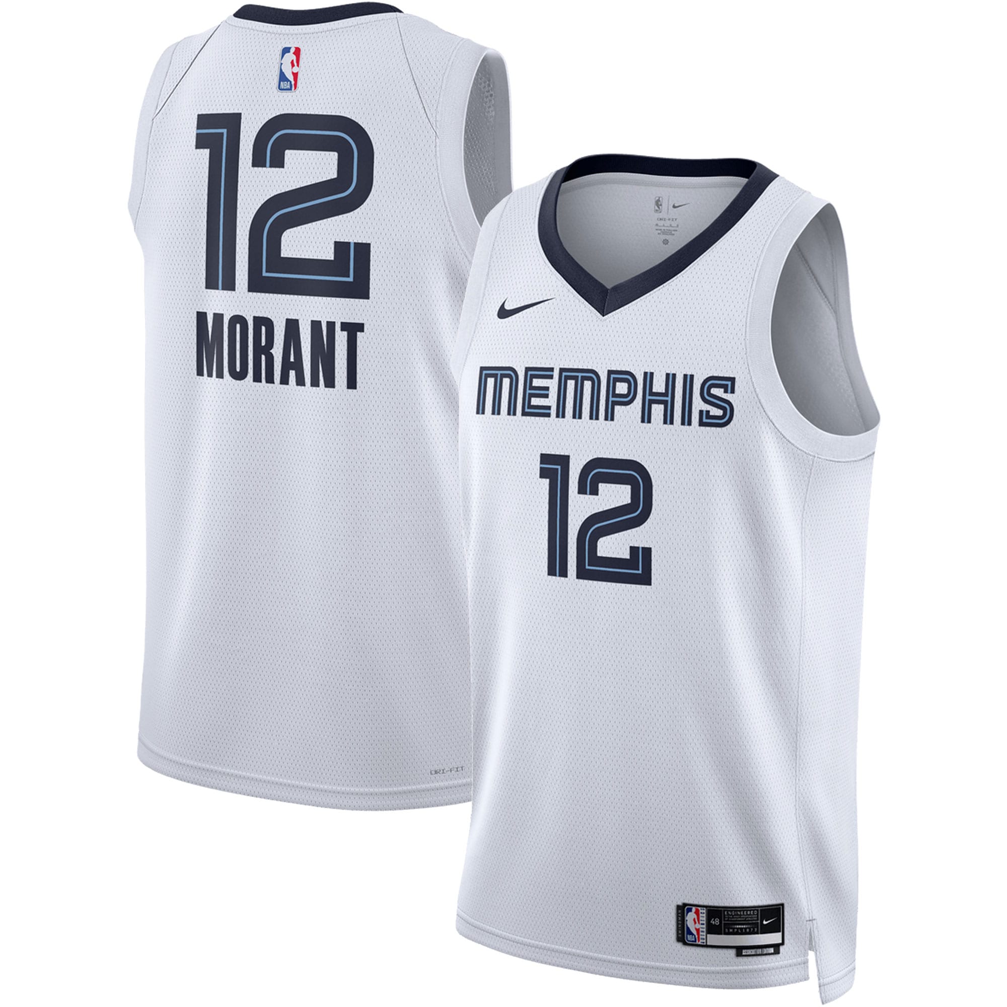 Ja Morant Memphis Grizzlies  Unisex Swingman Jersey - Association Edition - White