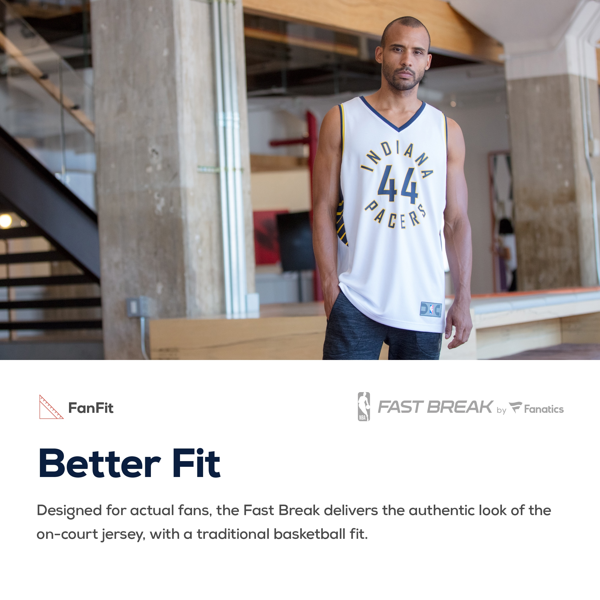 Myles Turner Indiana Pacers Fanatics Fast Break Replica Jersey - Association Edition - White