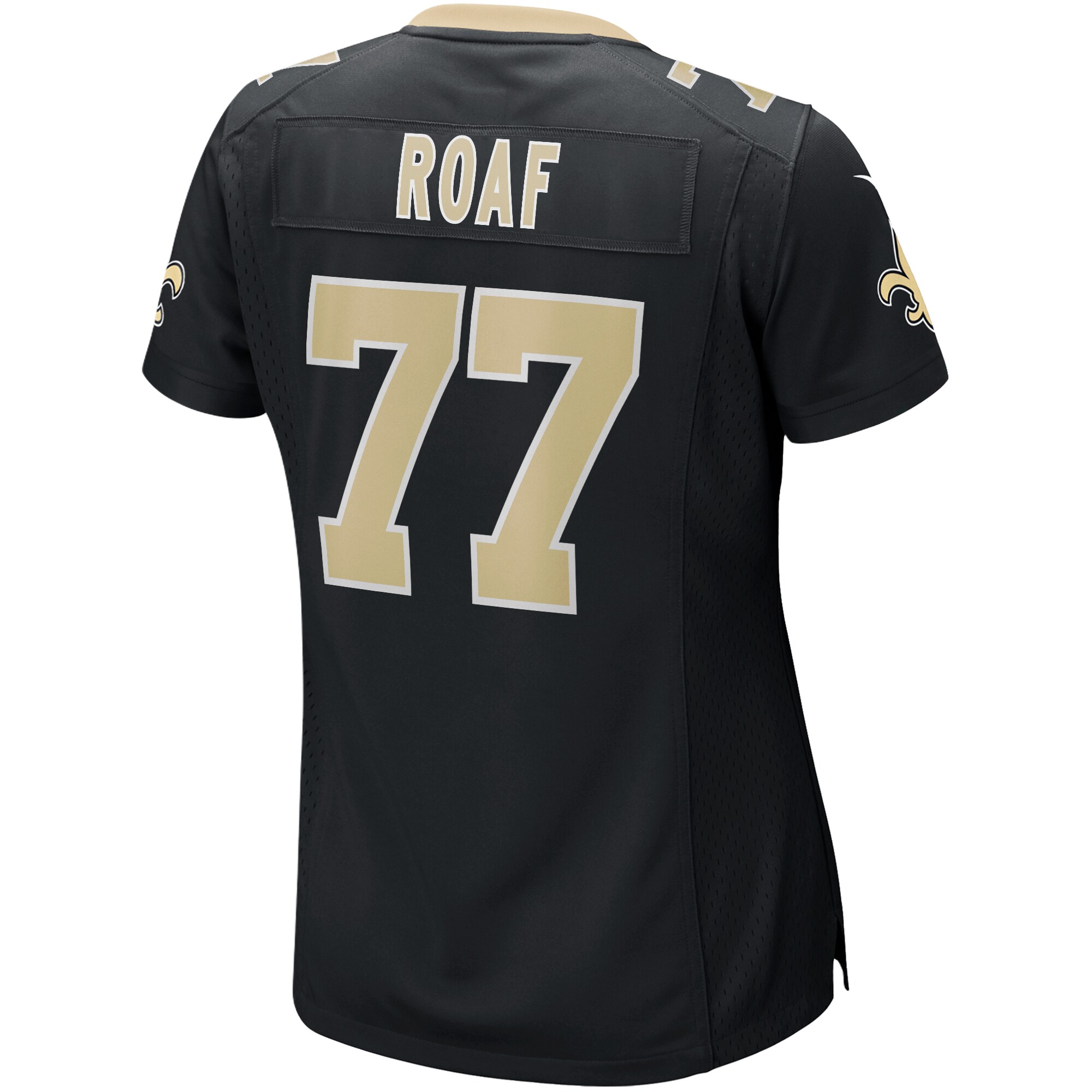 Willie Roaf New Orleans Saints  Women's Game Retired Player Jersey - Black