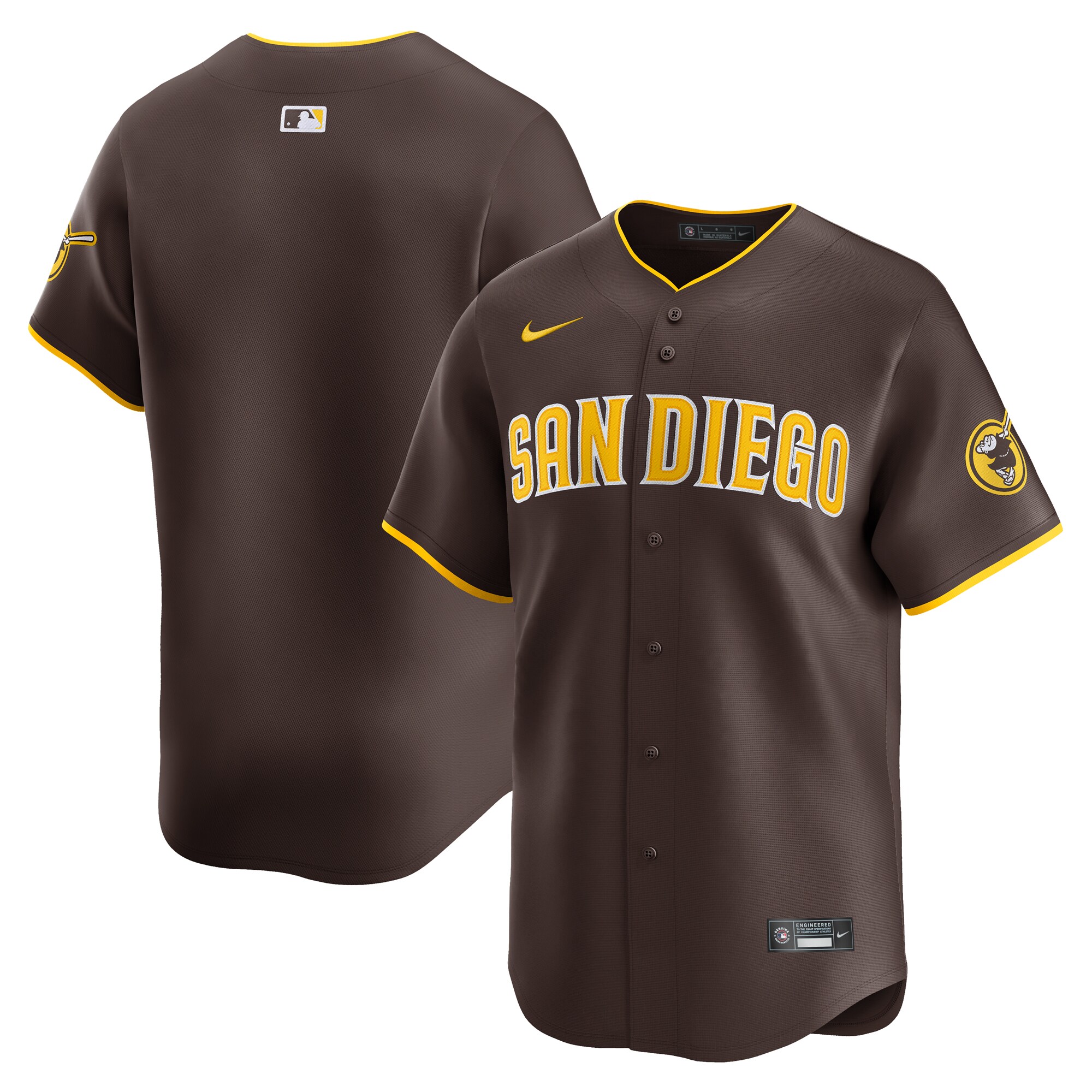 San Diego Padres  Away Limited Jersey - Brown