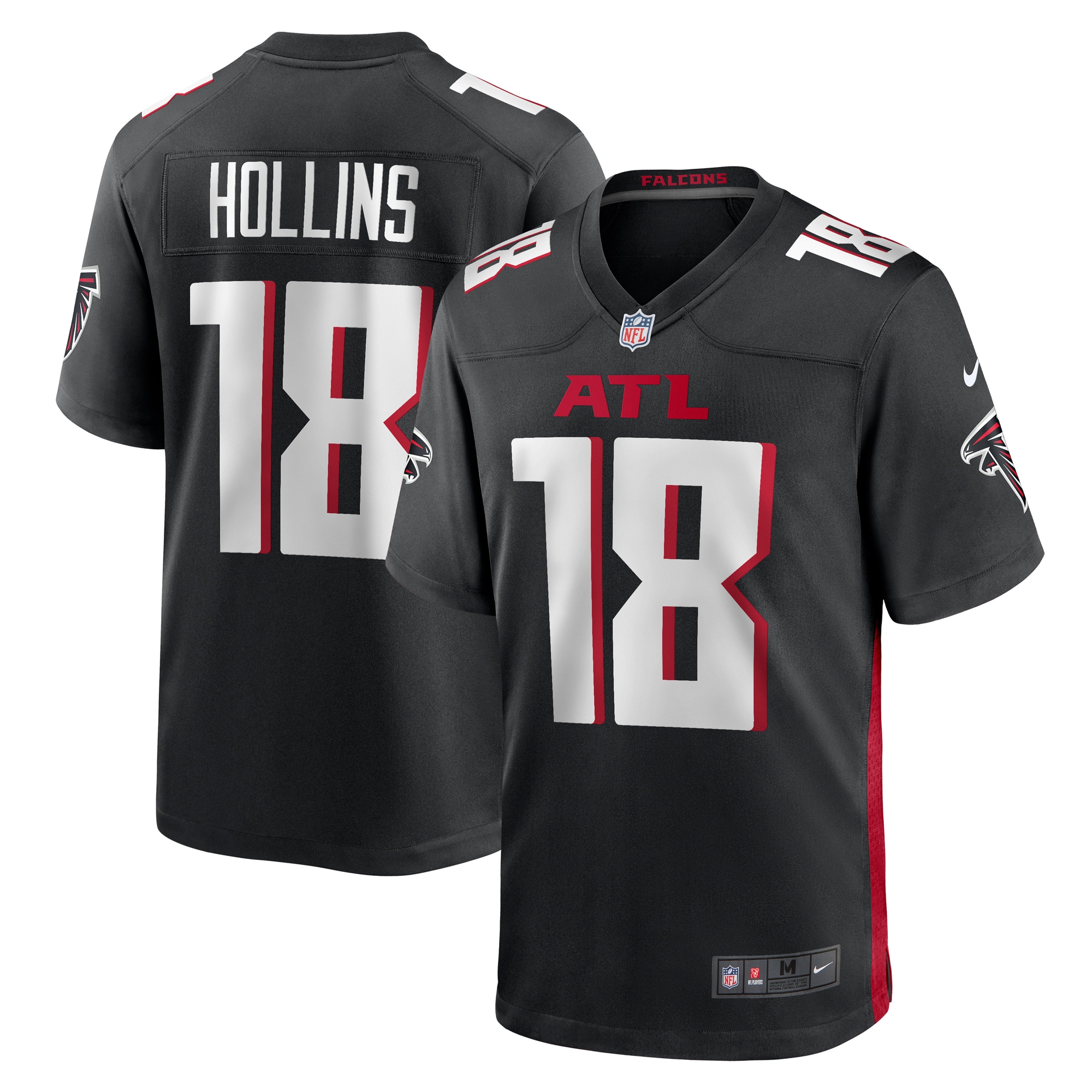 Mack Hollins Atlanta Falcons  Game Player Jersey - Black