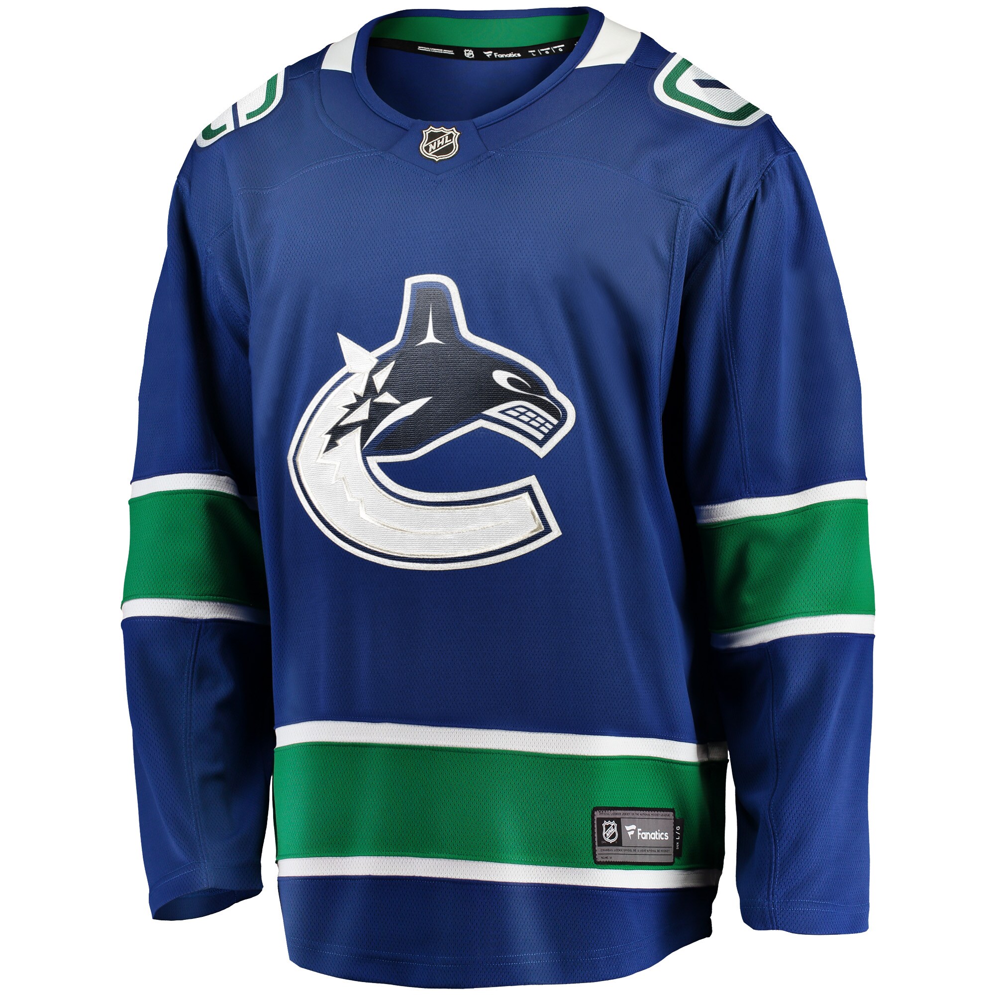 Vancouver Canucks Fanatics Home Team Breakaway Jersey - Blue