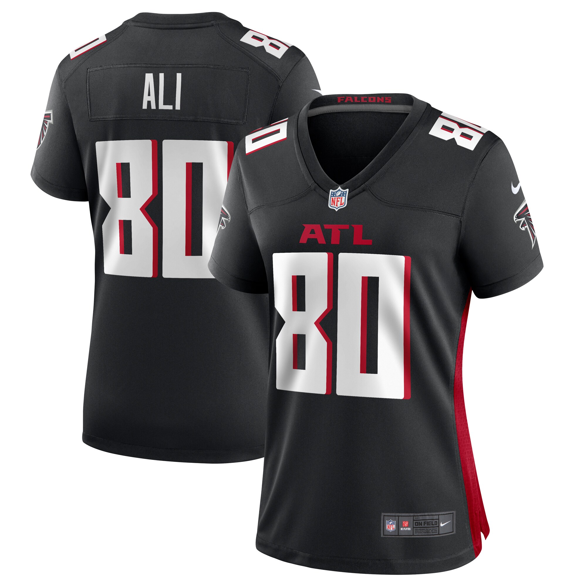 Josh Ali Atlanta Falcons  Women's Team Game Jersey -  Black
