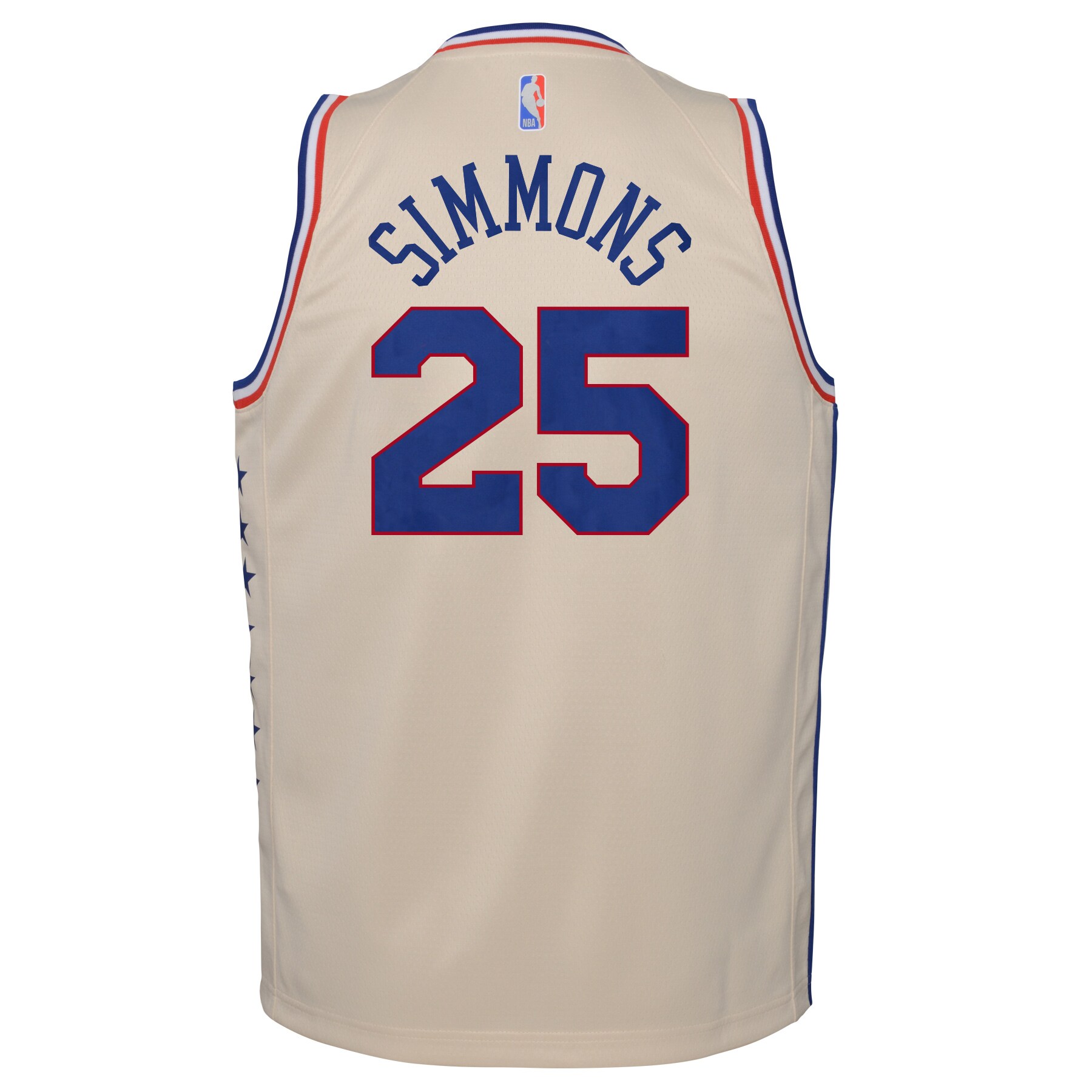 Ben Simmons Philadelphia 76ers  Youth 2020\/21 Swingman Player Jersey Cream - Earned Edition