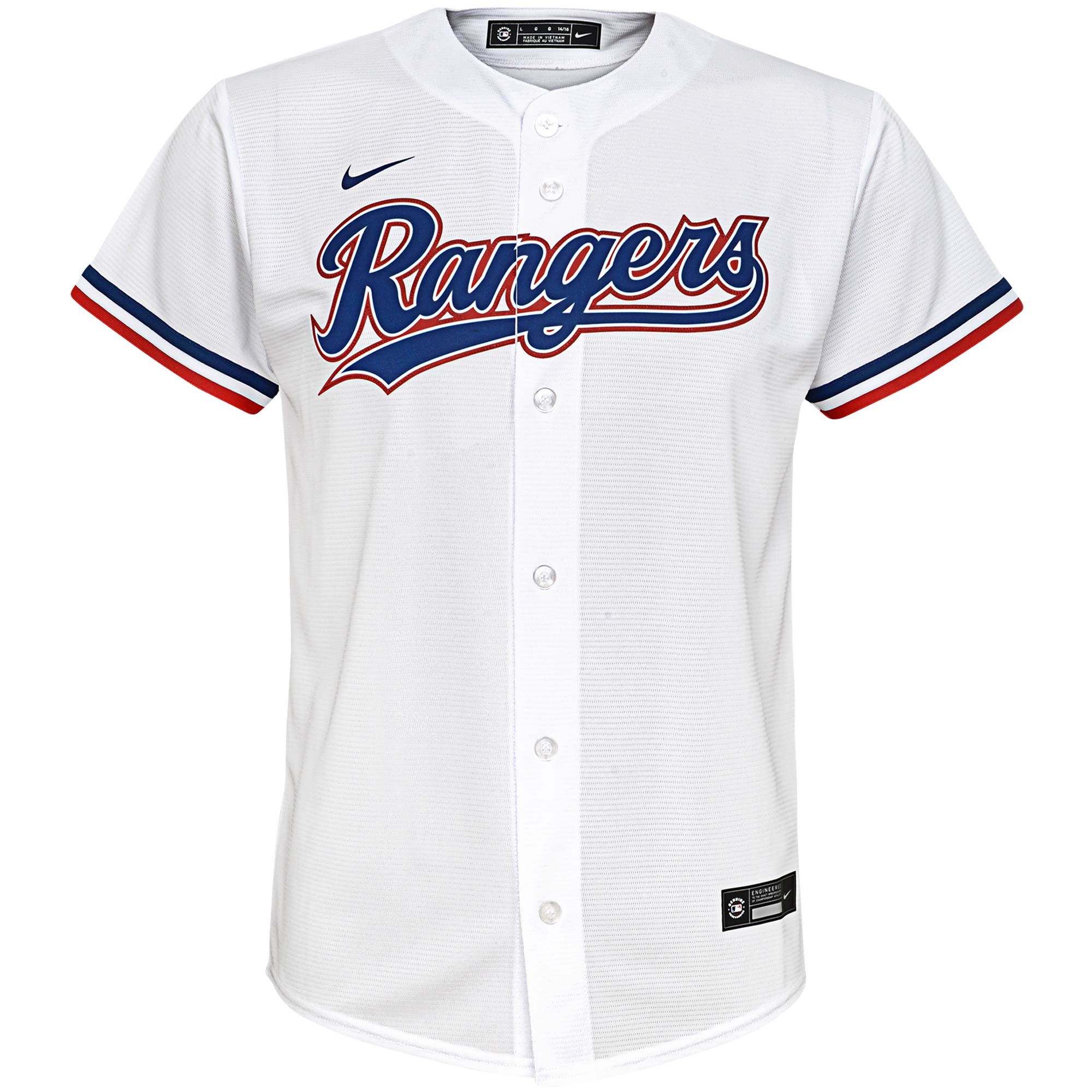 Texas Rangers  Youth Home Replica Team Jersey - White