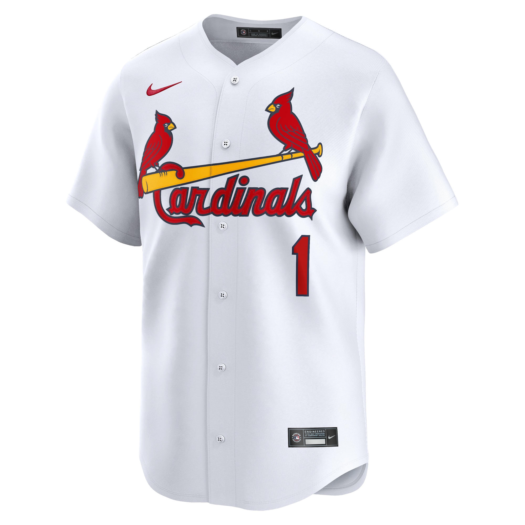 St. Louis Cardinals  #1 Dad Home Limited Jersey - White