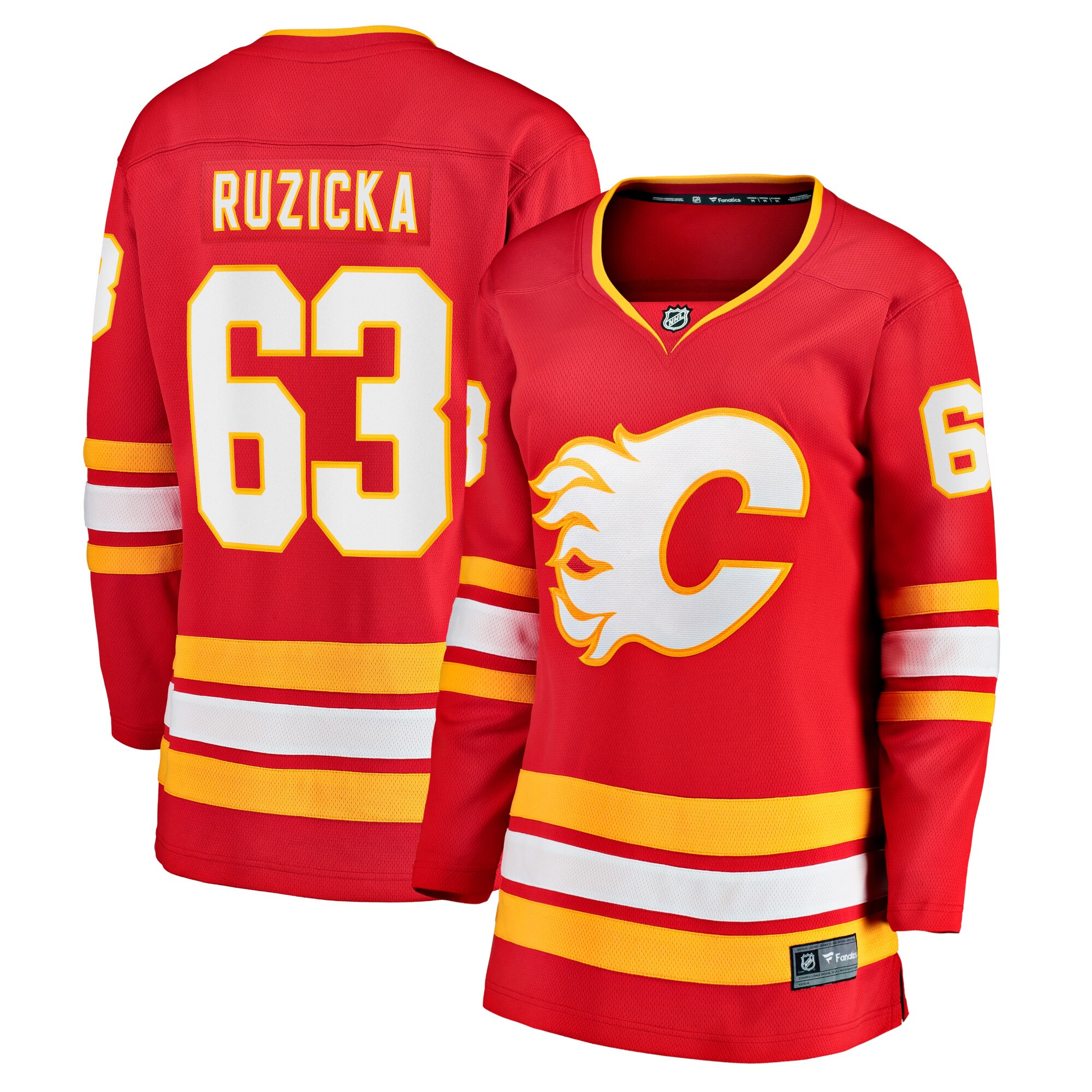 Adam Ruzicka Calgary Flames Fanatics Women's Home Breakaway Player Jersey - Red