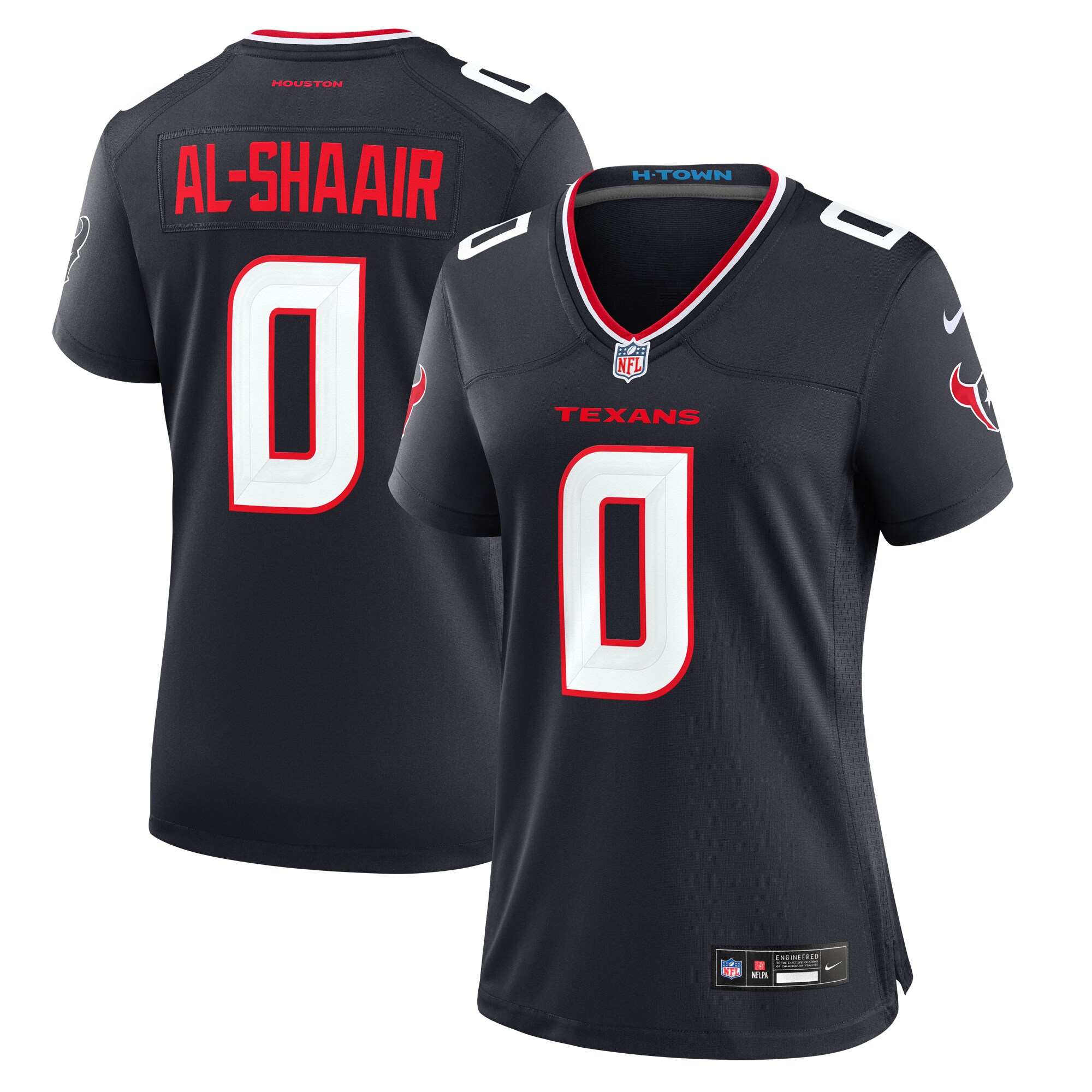 Azeez Al-Shaair Houston Texans  Women's Team Game Jersey -  Navy