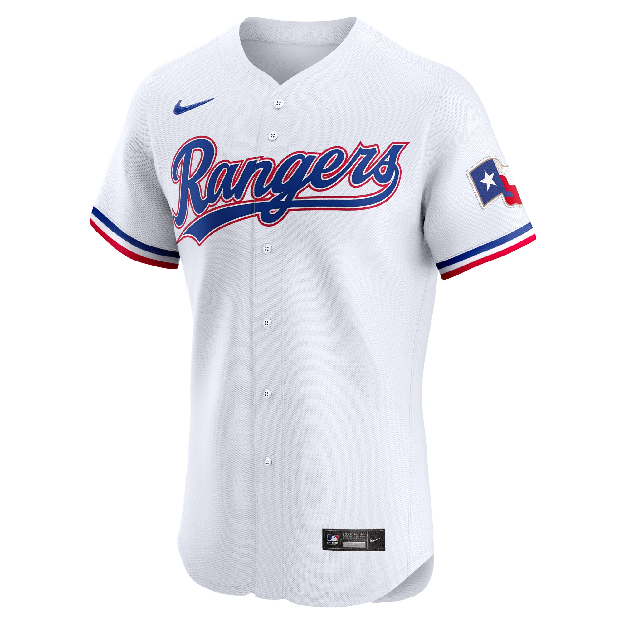 Texas Rangers  Home Elite Custom Jersey - White