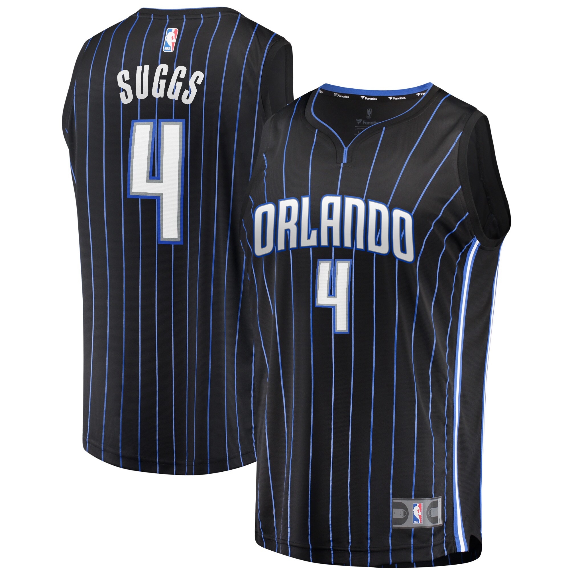 Jalen Suggs Orlando Magic Fanatics Youth Fast Break Replica Jersey Black - Icon Edition