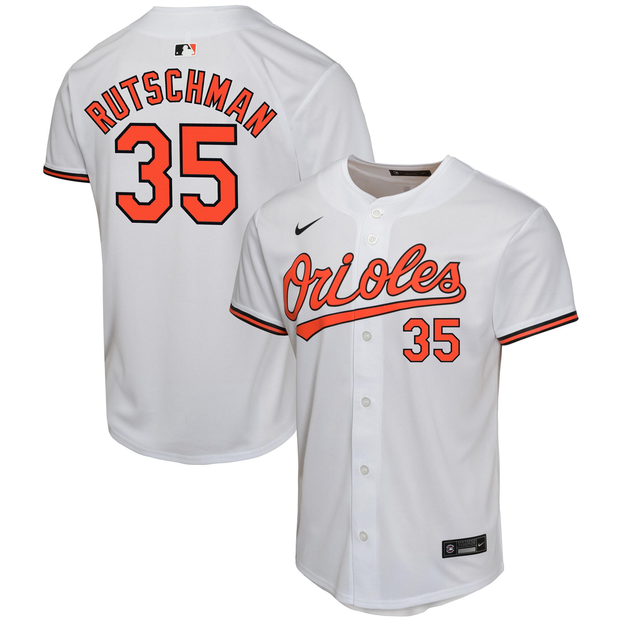 Adley Rutschman Baltimore Orioles  Youth Home Game Player Jersey - White