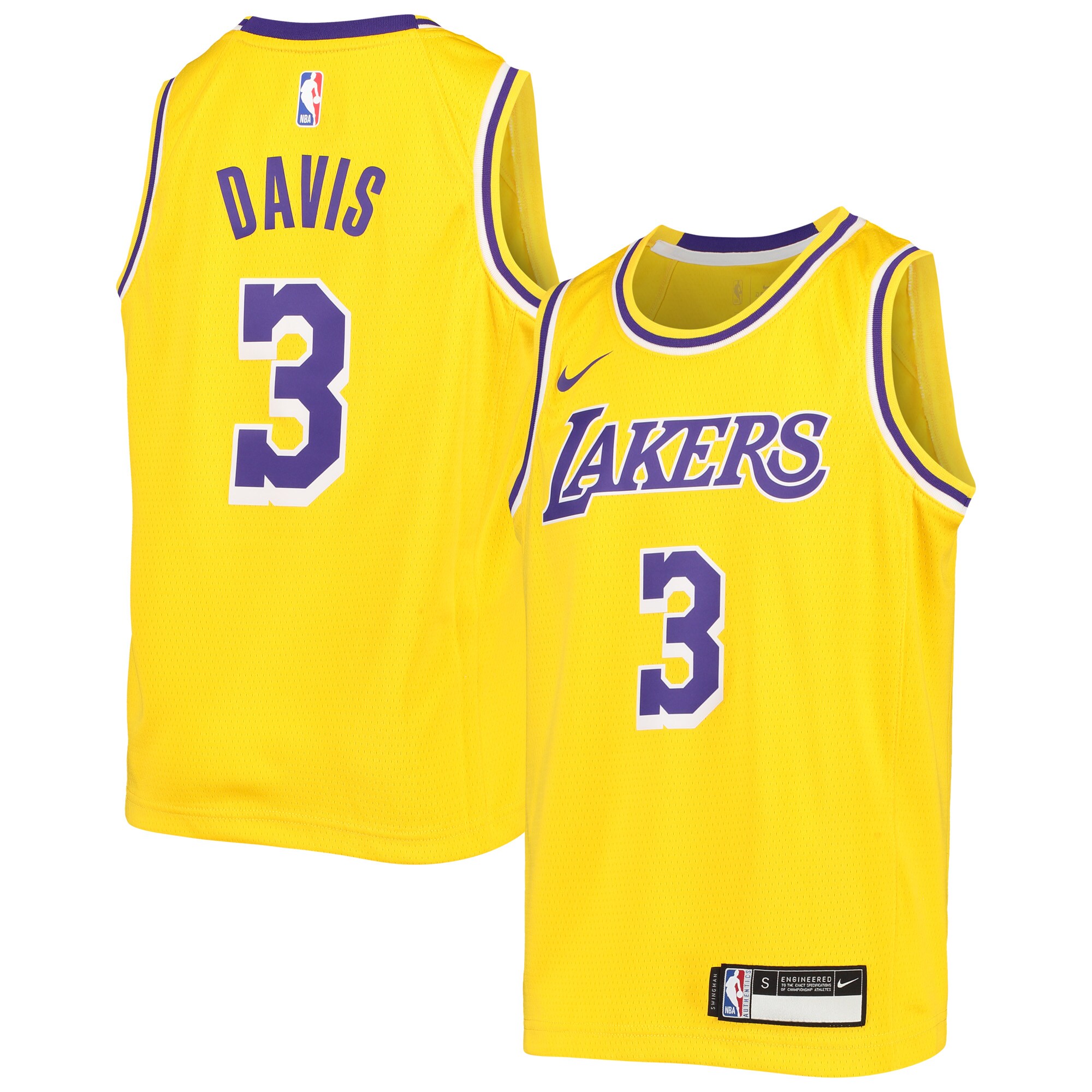 Anthony Davis Los Angeles Lakers  Youth Swingman Jersey - Icon Edition - Gold
