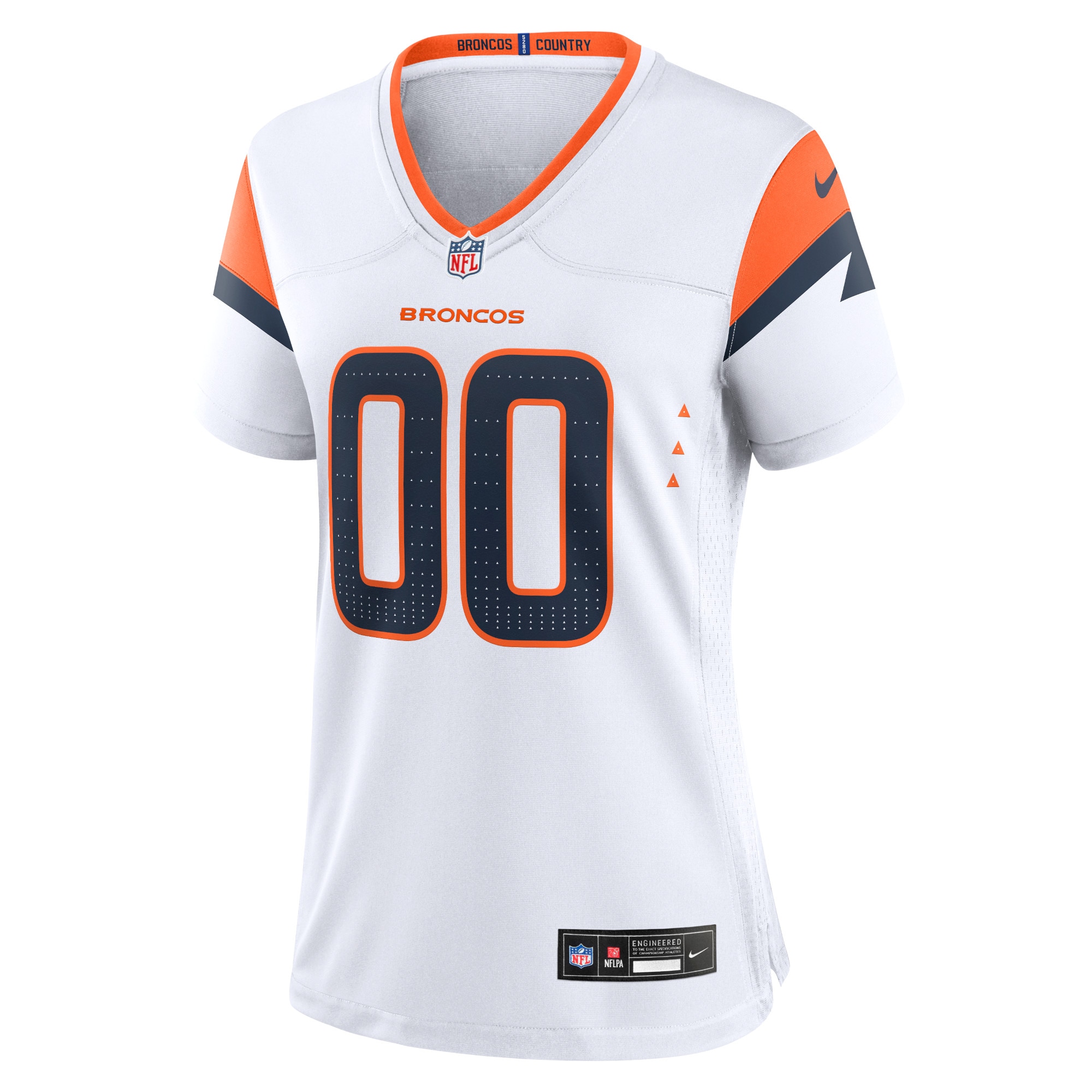 Denver Broncos  Women's Custom Game Jersey  - White