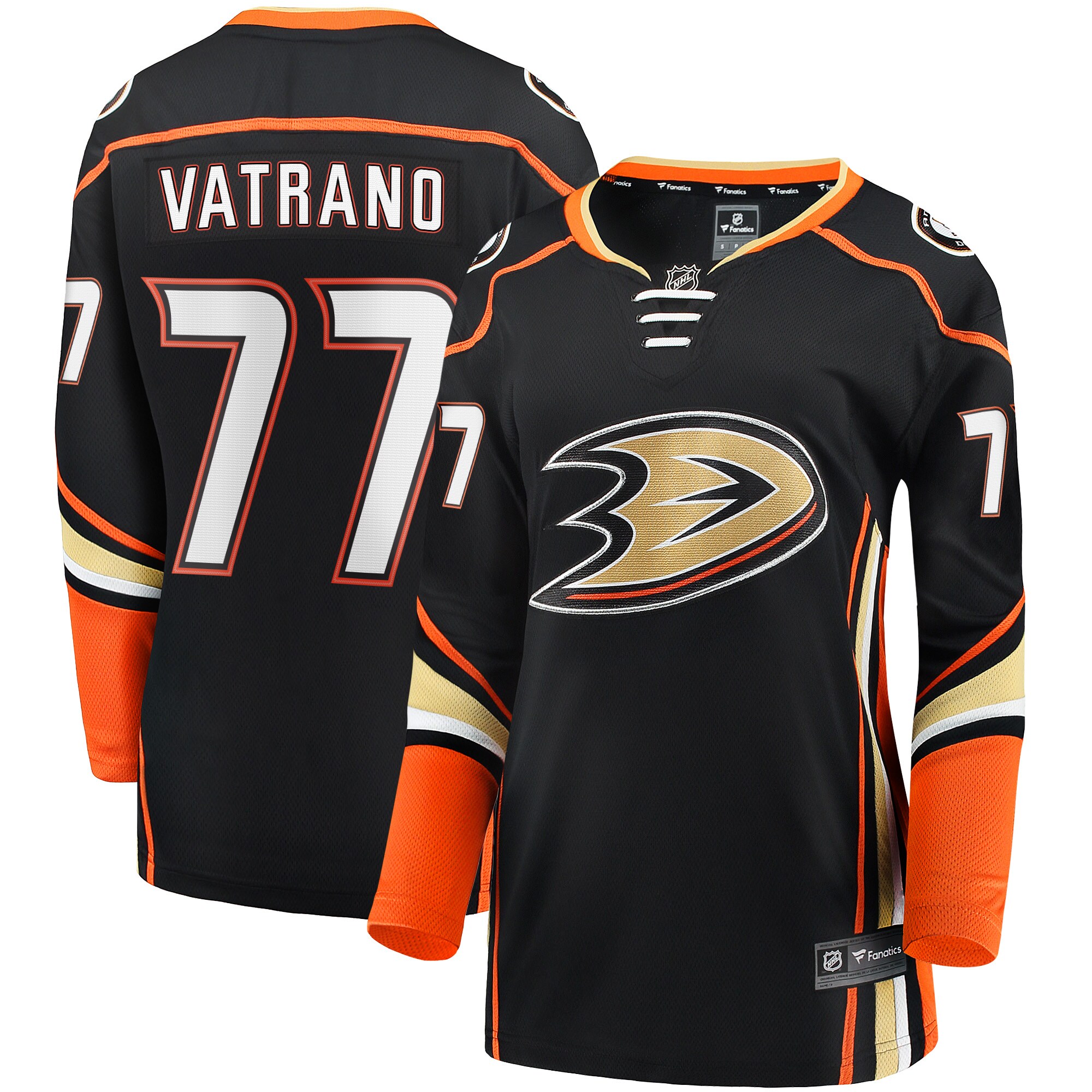 Frank Vatrano Anaheim Ducks Fanatics Women's Home Breakaway Player Jersey - Black