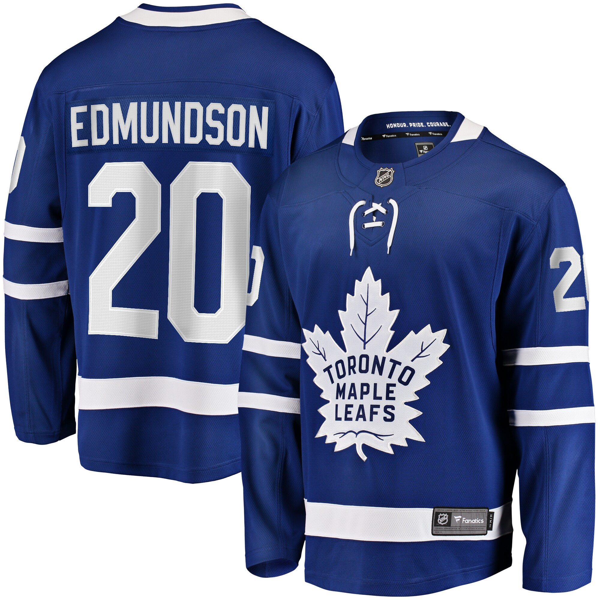 Joel Edmundson Toronto Maple Leafs Fanatics Home Premier Breakaway Player Jersey - Blue