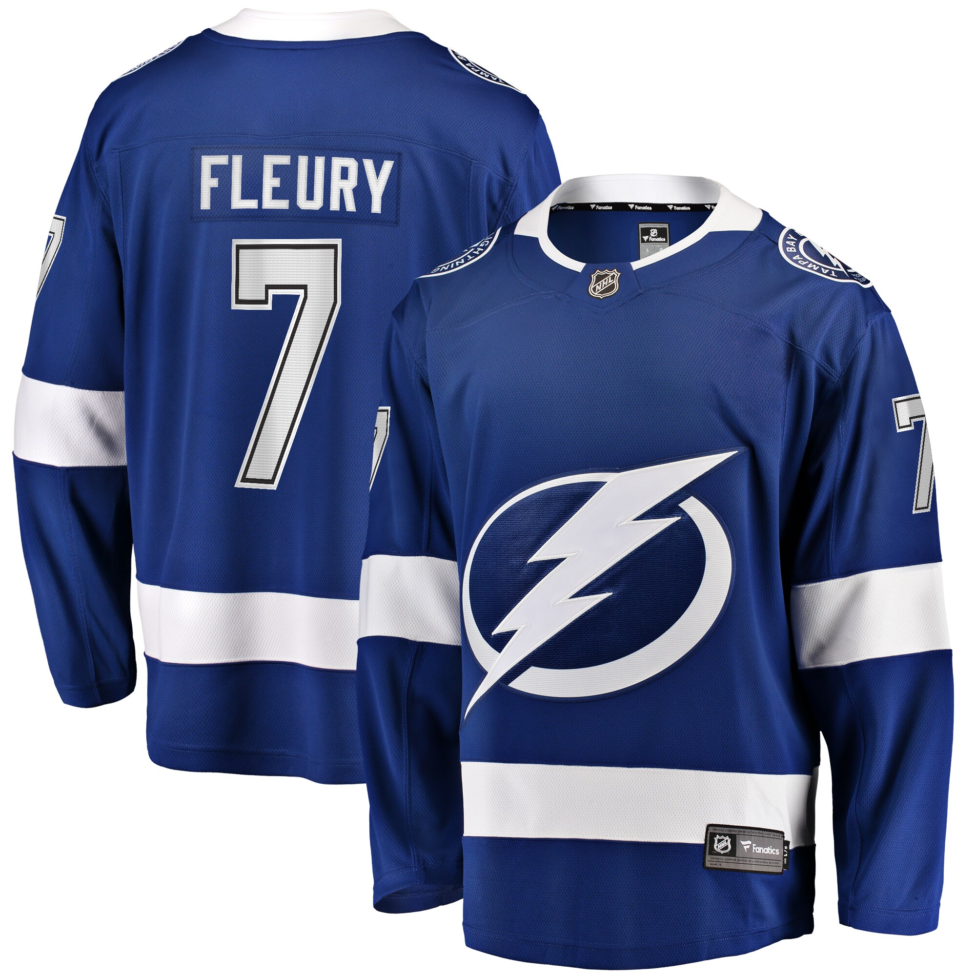 Haydn Fleury Tampa Bay Lightning Fanatics Home Premier Breakaway Player Jersey - Blue