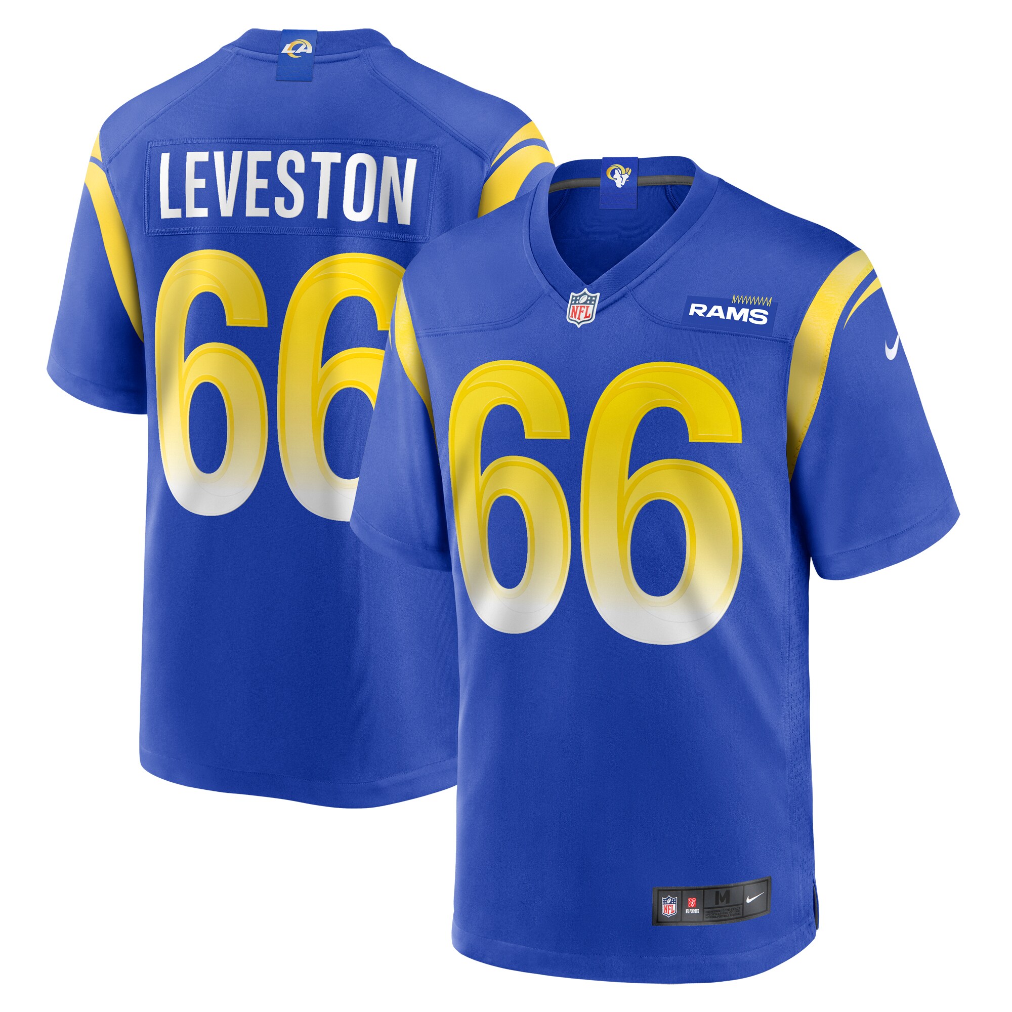 KT Leveston Los Angeles Rams  Team Game Jersey -  Royal