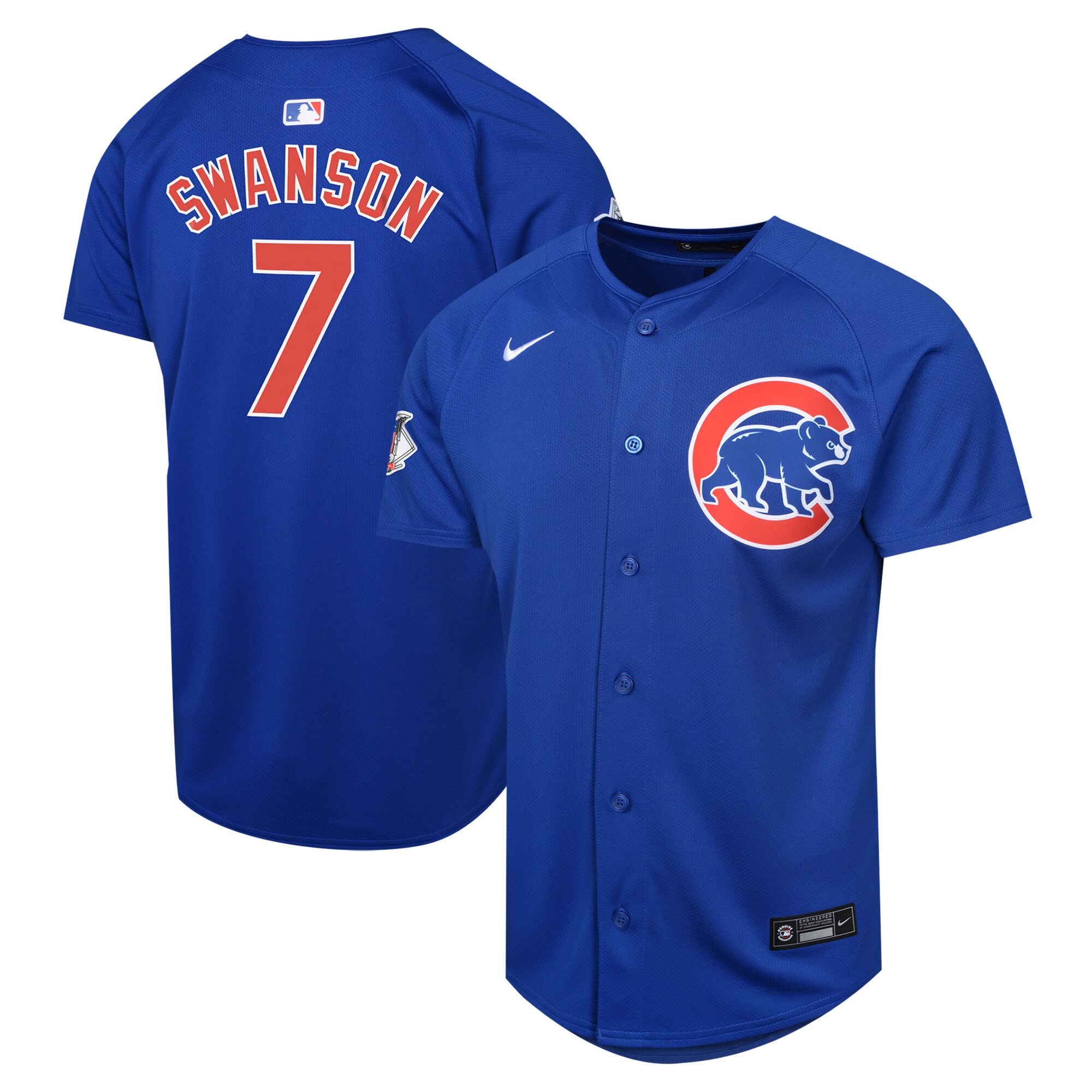 Dansby Swanson Chicago Cubs  Youth Alternate Limited Player Jersey\u00c2\u00a0\u00e2\u20ac\u201c Royal