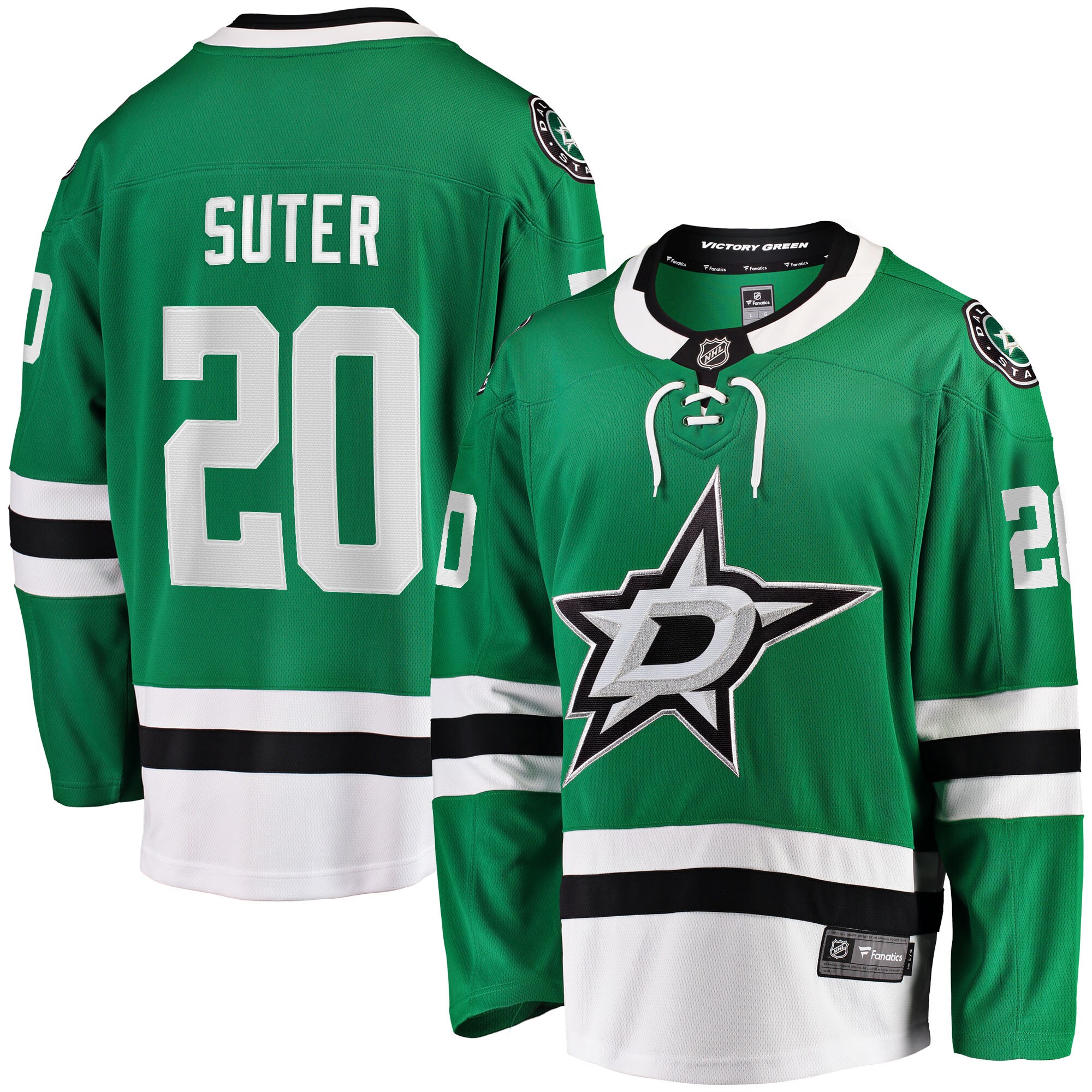 Ryan Suter Dallas Stars Fanatics Breakaway Player Jersey - Kelly Green
