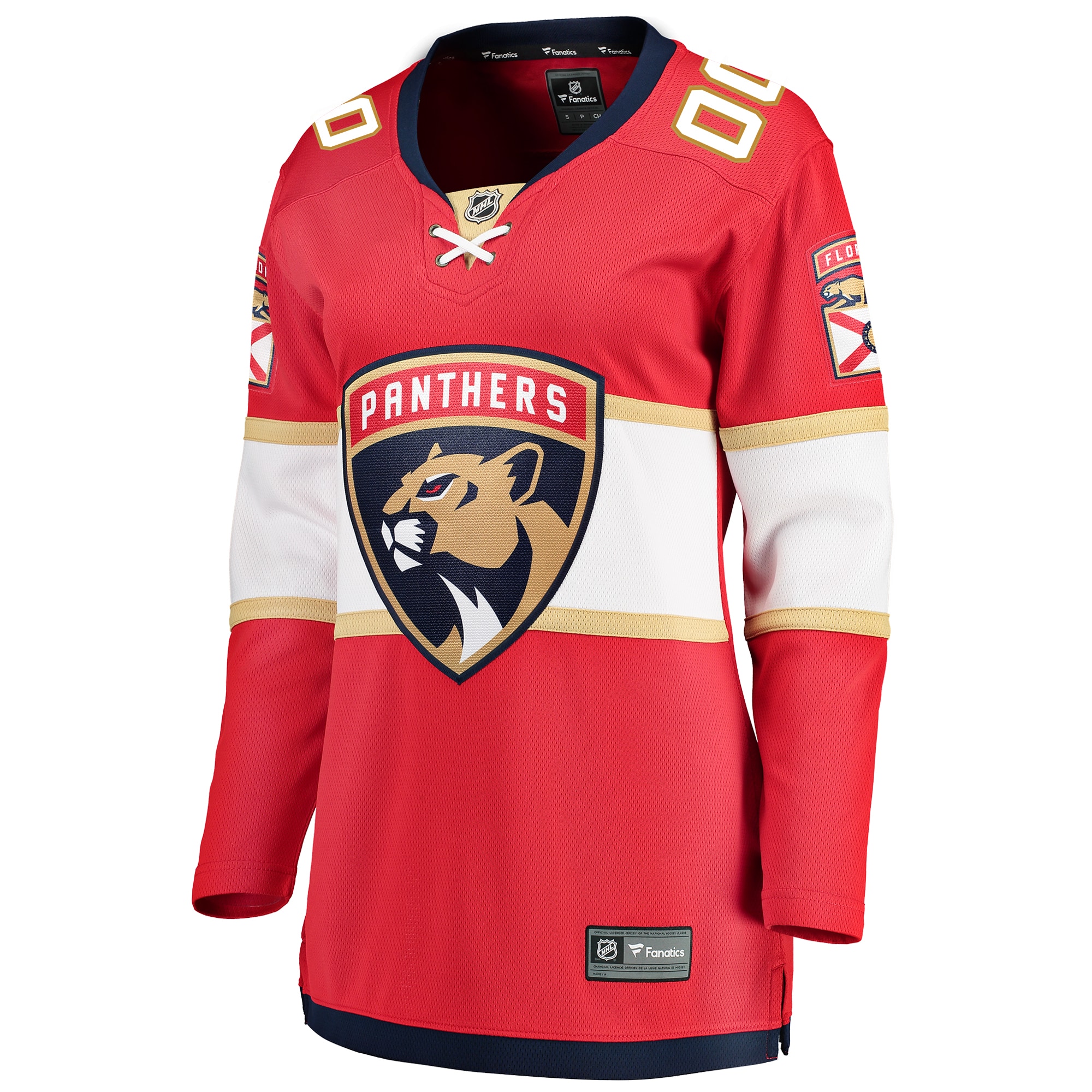 Florida Panthers Fanatics Women's Home Breakaway Custom Jersey - Red