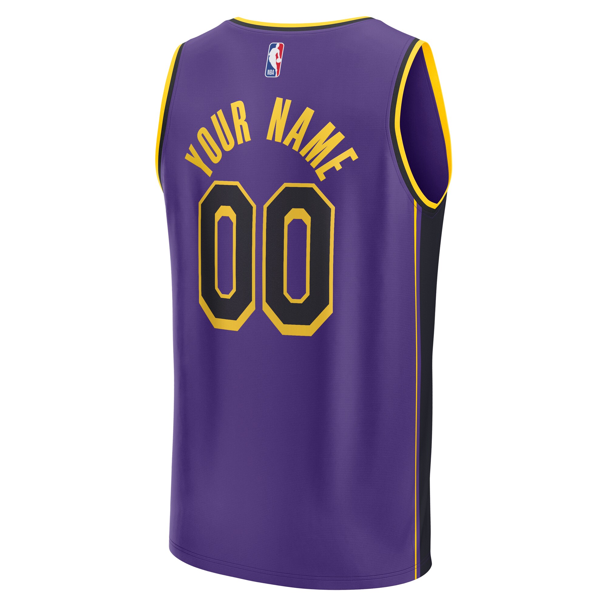 Los Angeles Lakers Fanatics 2022\/23 Fast Break Custom Replica Jersey - Purple - Statement Edition