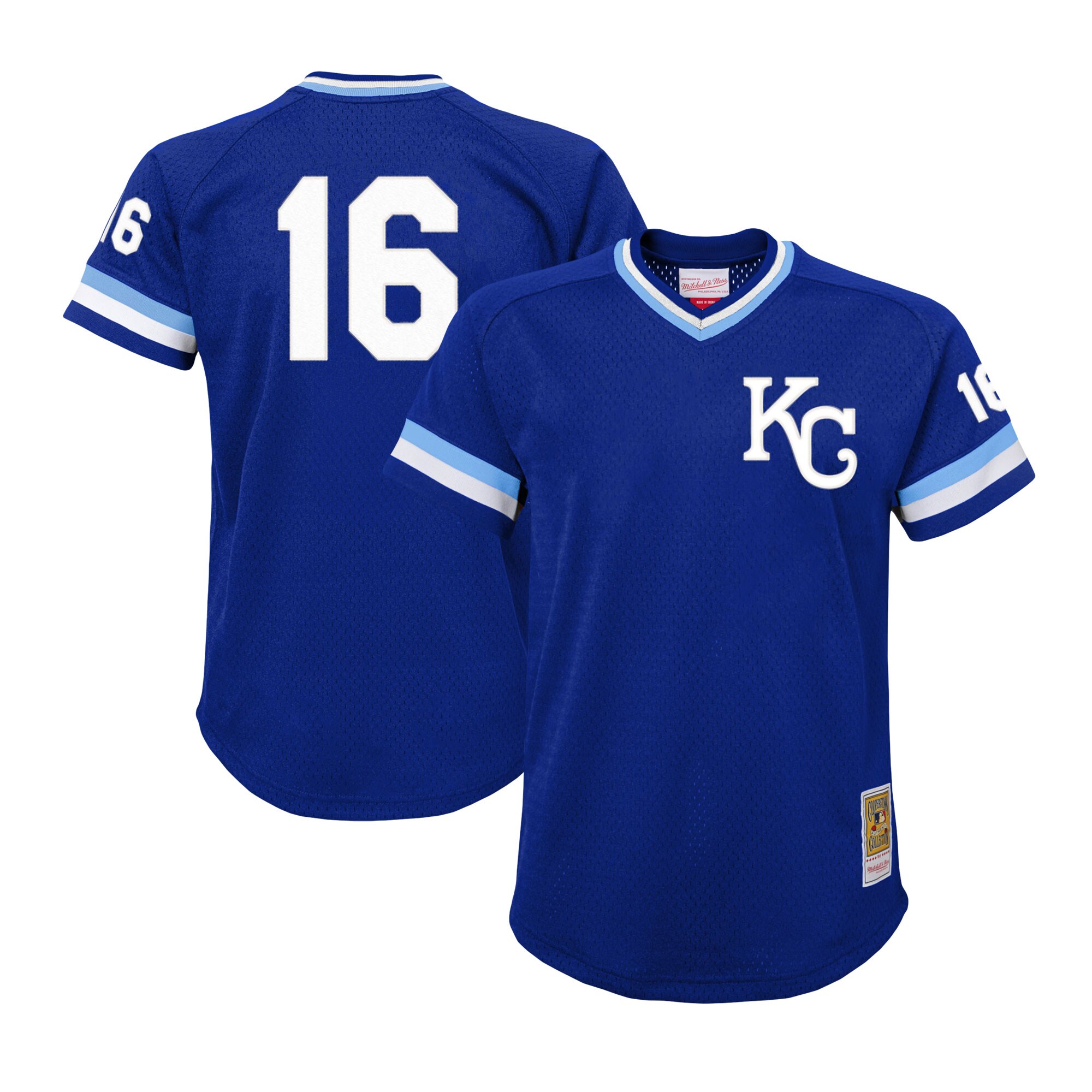 Bo Jackson Kansas City Royals Mitchell & Ness Youth Cooperstown Collection\u00c2\u00a0Mesh Batting Practice Jersey - Royal