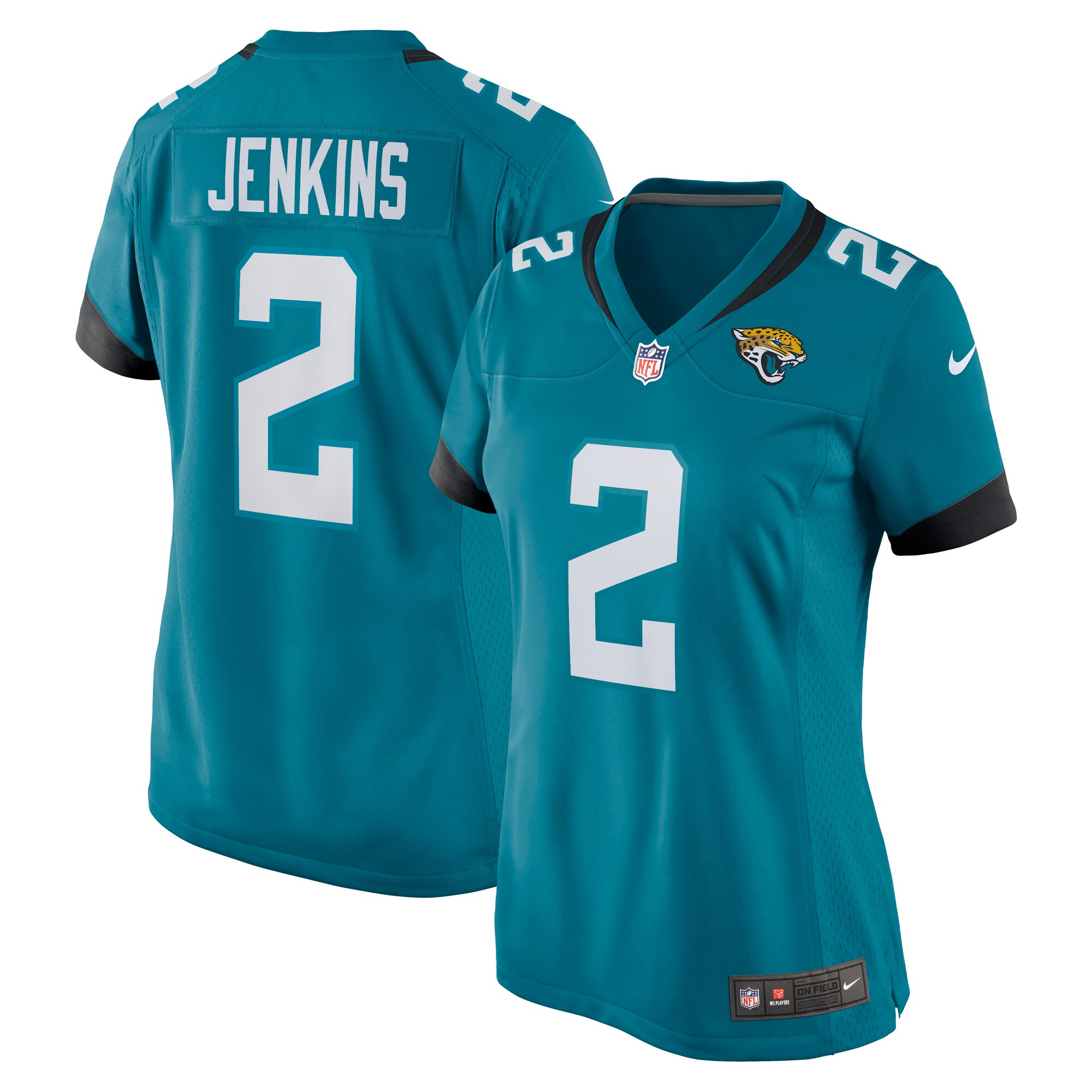 Rayshawn Jenkins Jacksonville Jaguars  Women's Game Player Jersey - Teal