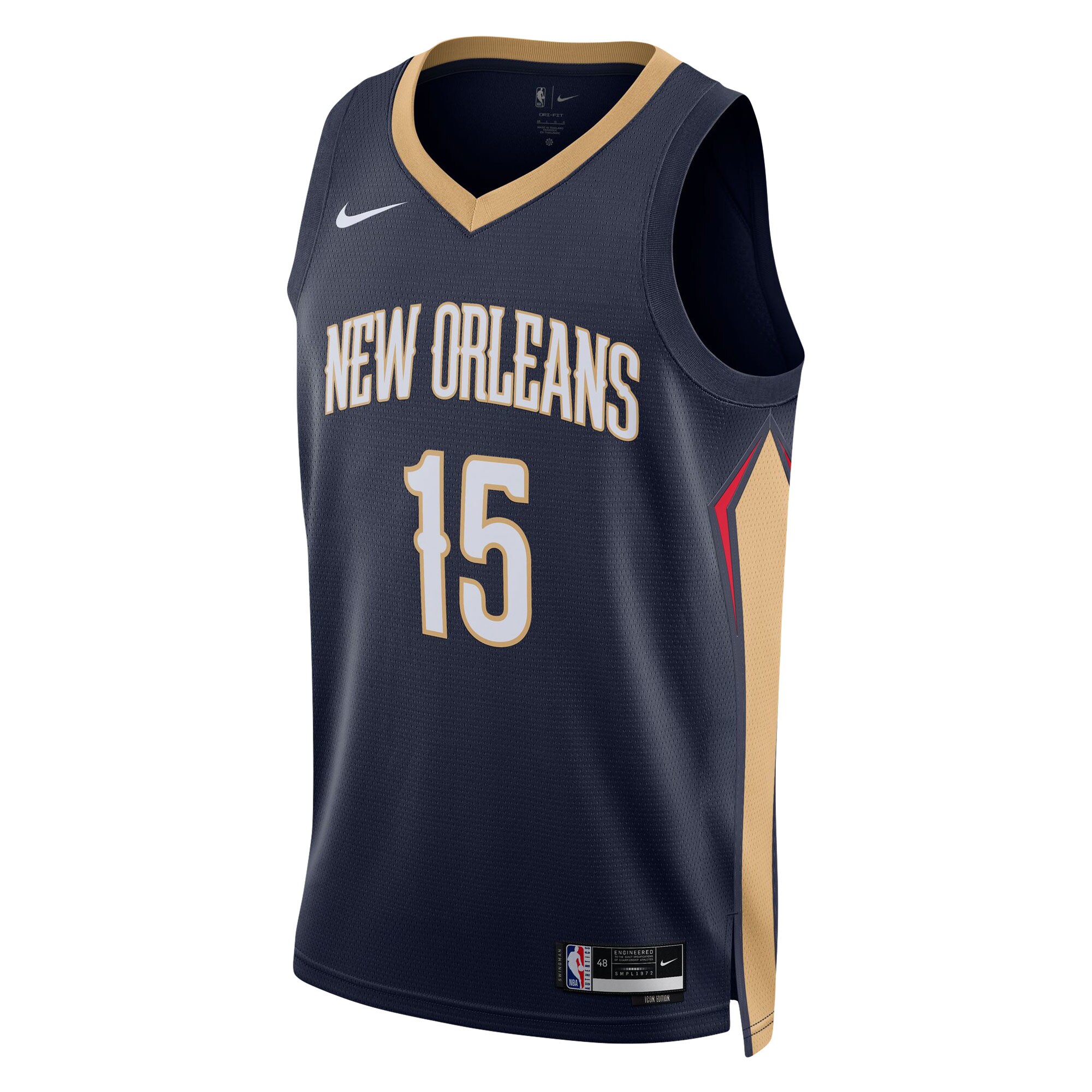 Jose Alvarado New Orleans Pelicans  Unisex Swingman Jersey - Icon Edition - Navy