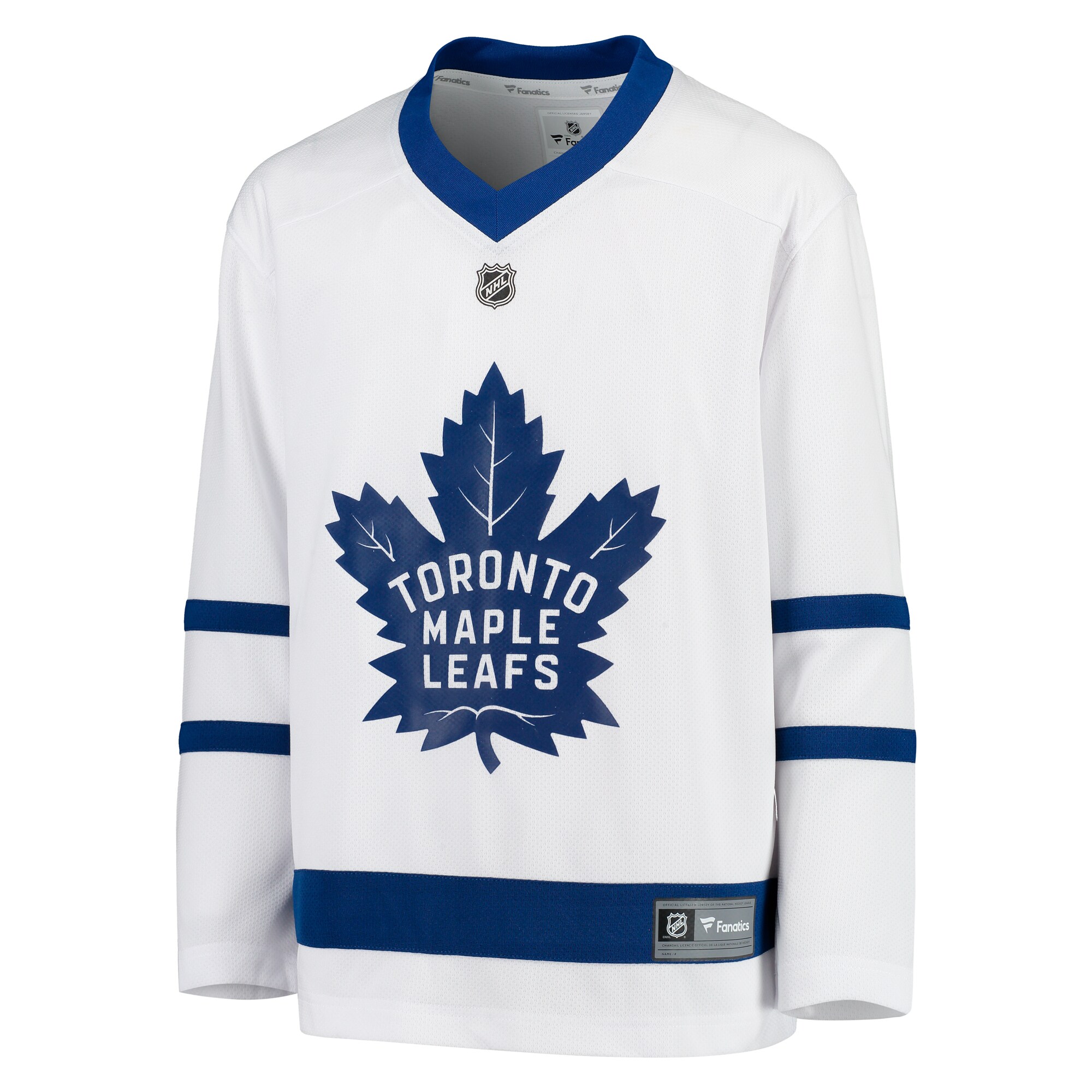 Toronto Maple Leafs Fanatics Youth Away Replica Blank Jersey - White