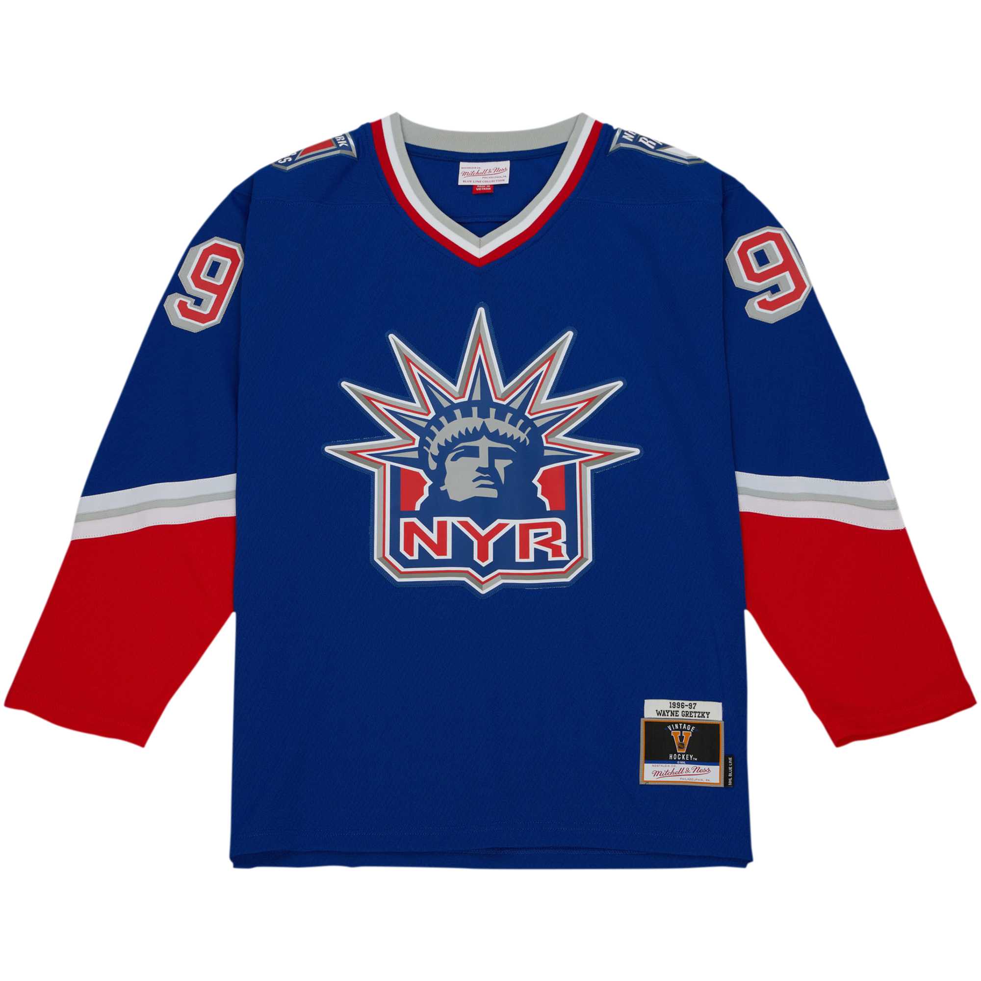 Wayne Gretzky New York Rangers Mitchell & Ness  1996\/97 Blue Line Player Jersey - Navy