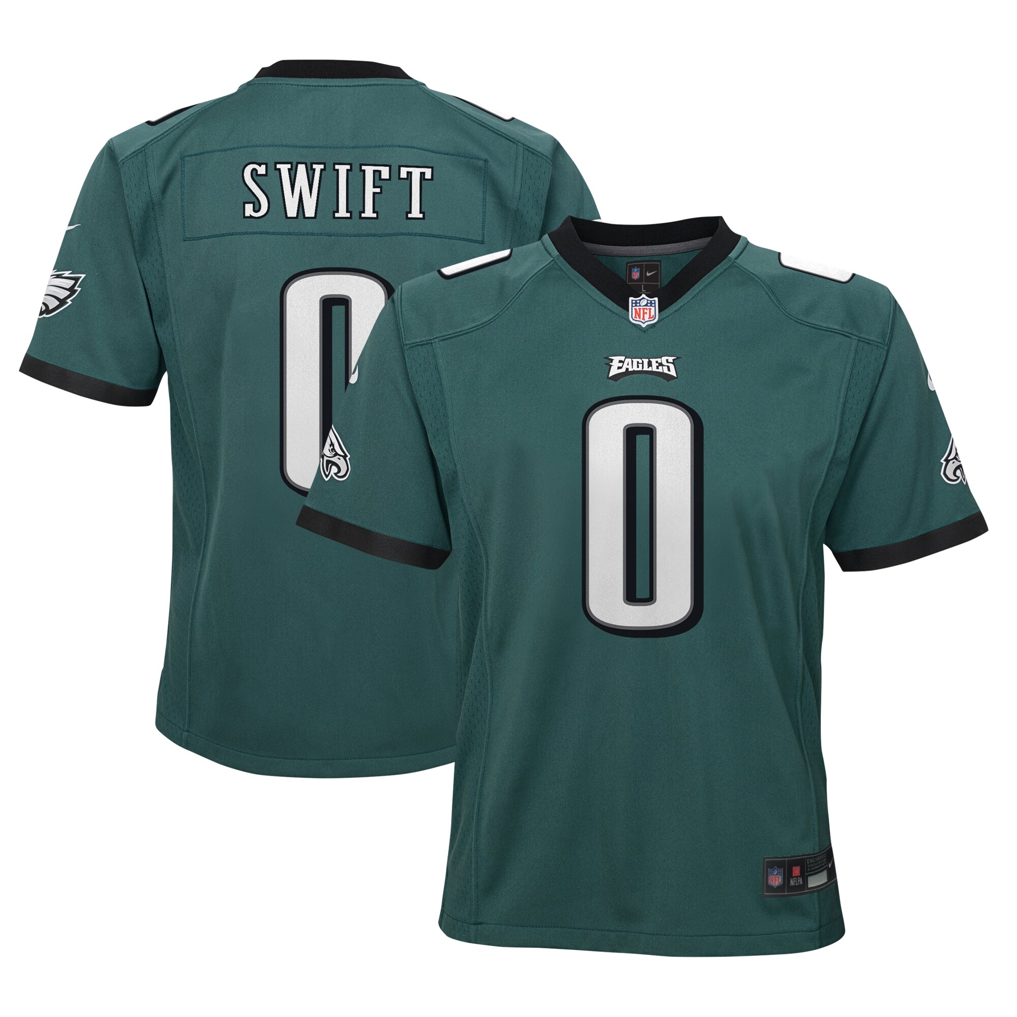 D'Andre Swift Philadelphia Eagles  Youth Game Jersey - Green