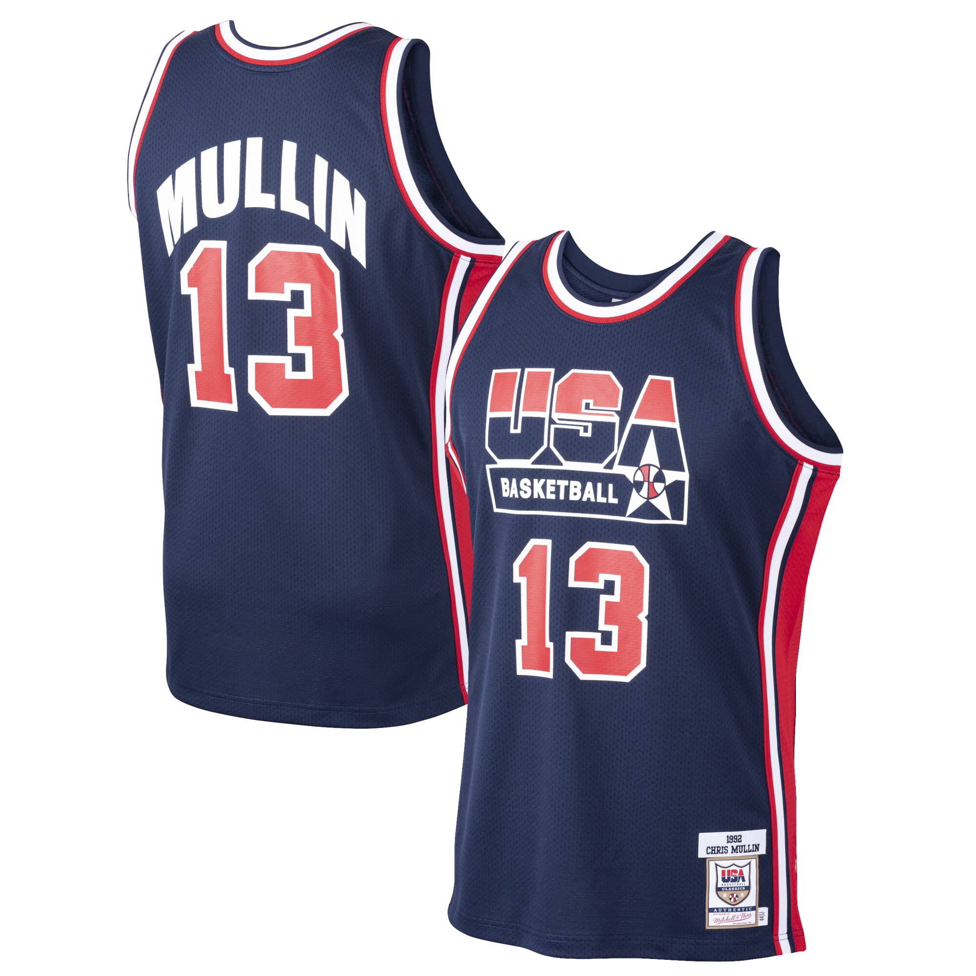 Chris Mullin USA Basketball Mitchell & Ness 1992 Dream Team Authentic Jersey - Navy