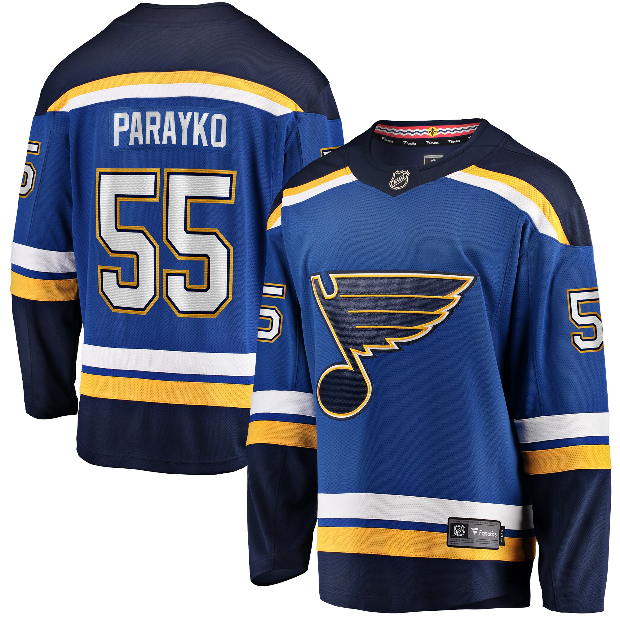 Colton Parayko St. Louis Blues Fanatics Home Breakaway Player Jersey - Blue