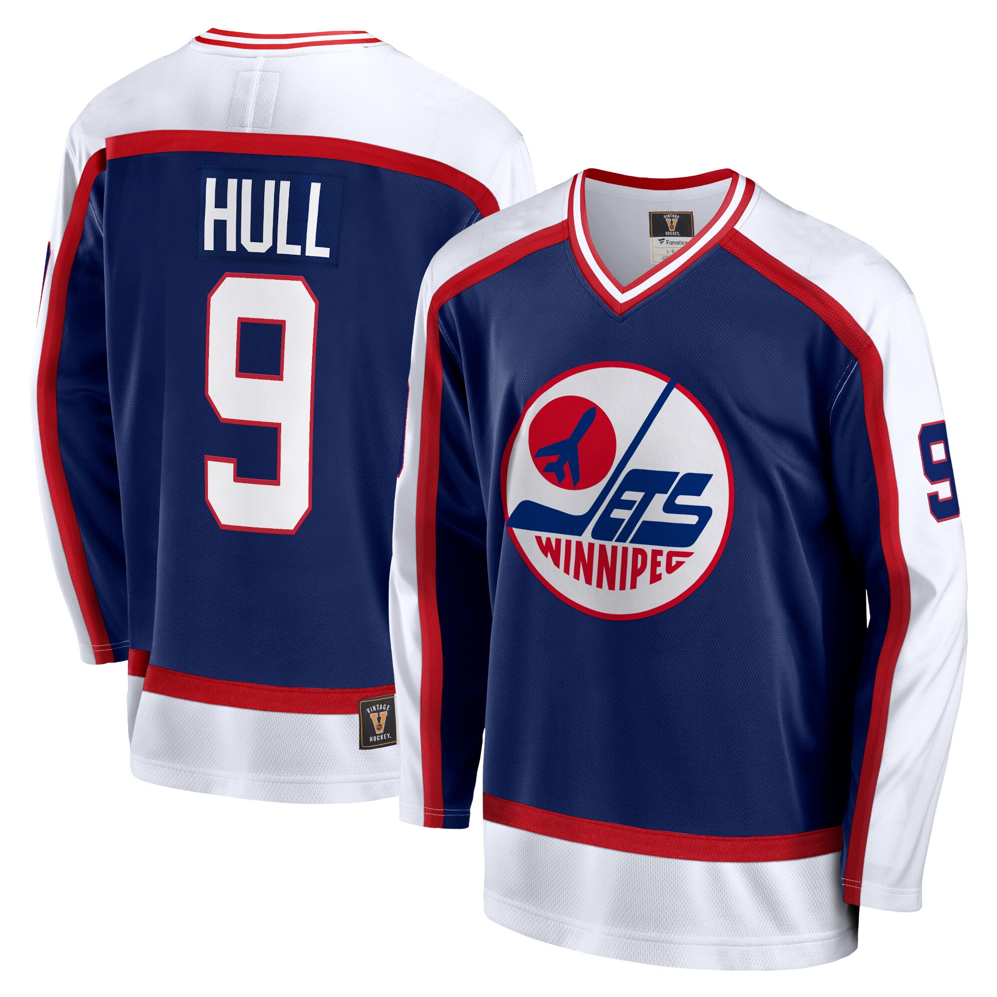 Bobby Hull Winnipeg Jets Fanatics Breakaway Retired Player Jersey - Navy