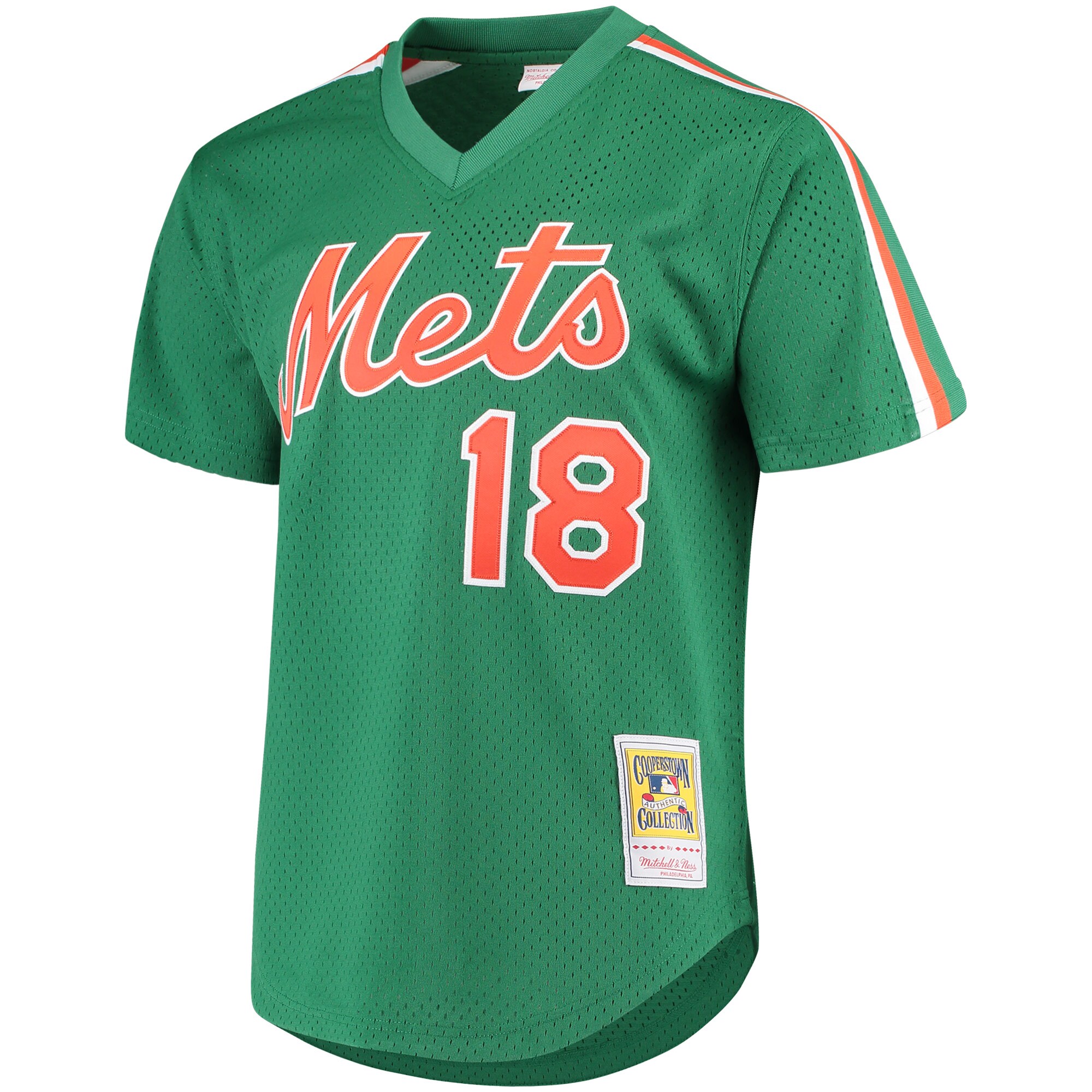 Darryl Strawberry New York Mets Mitchell & Ness Cooperstown Mesh Batting Practice Jersey - Green