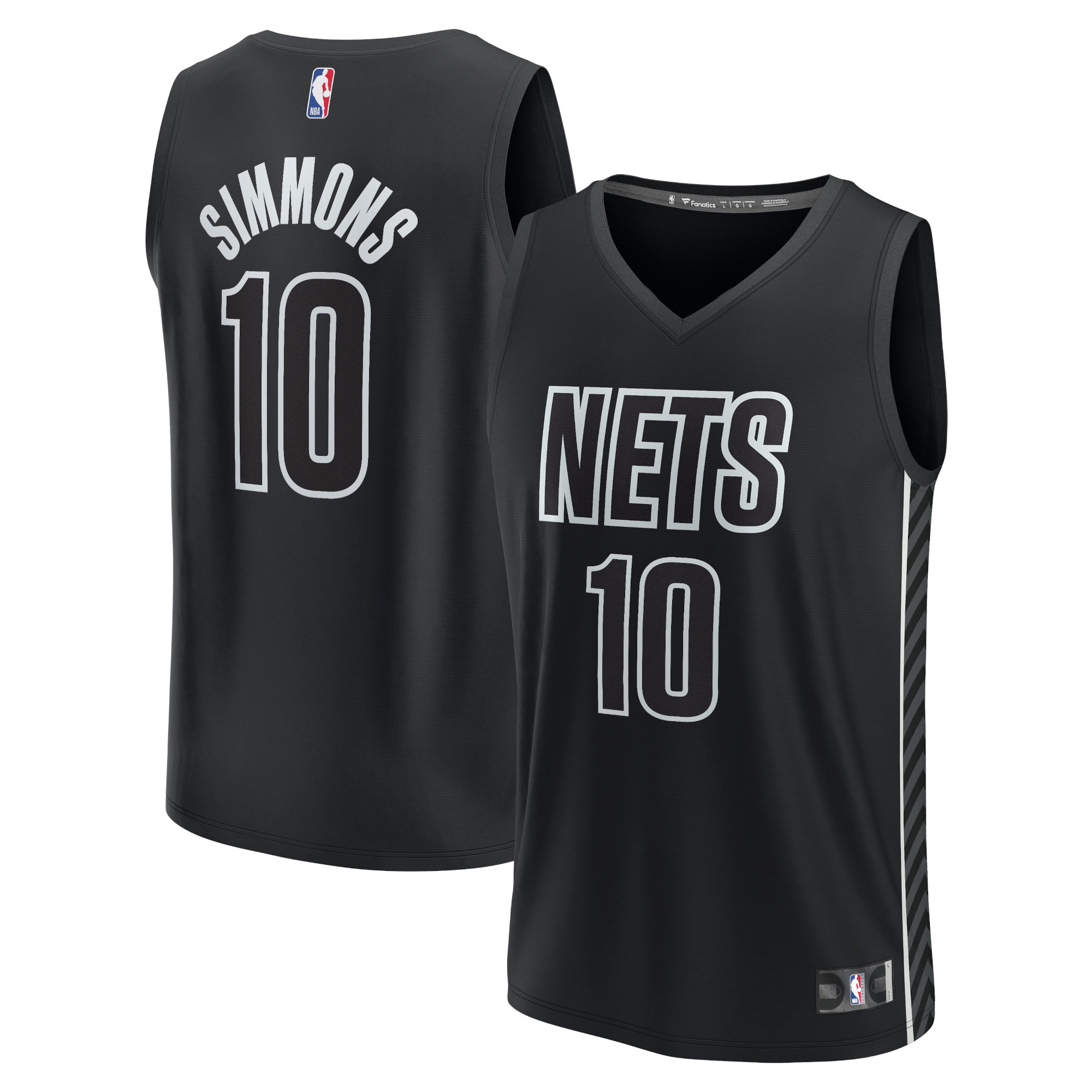 Ben Simmons Brooklyn Nets Fanatics Fast Break Replica Player Jersey - Statement Edition - Black