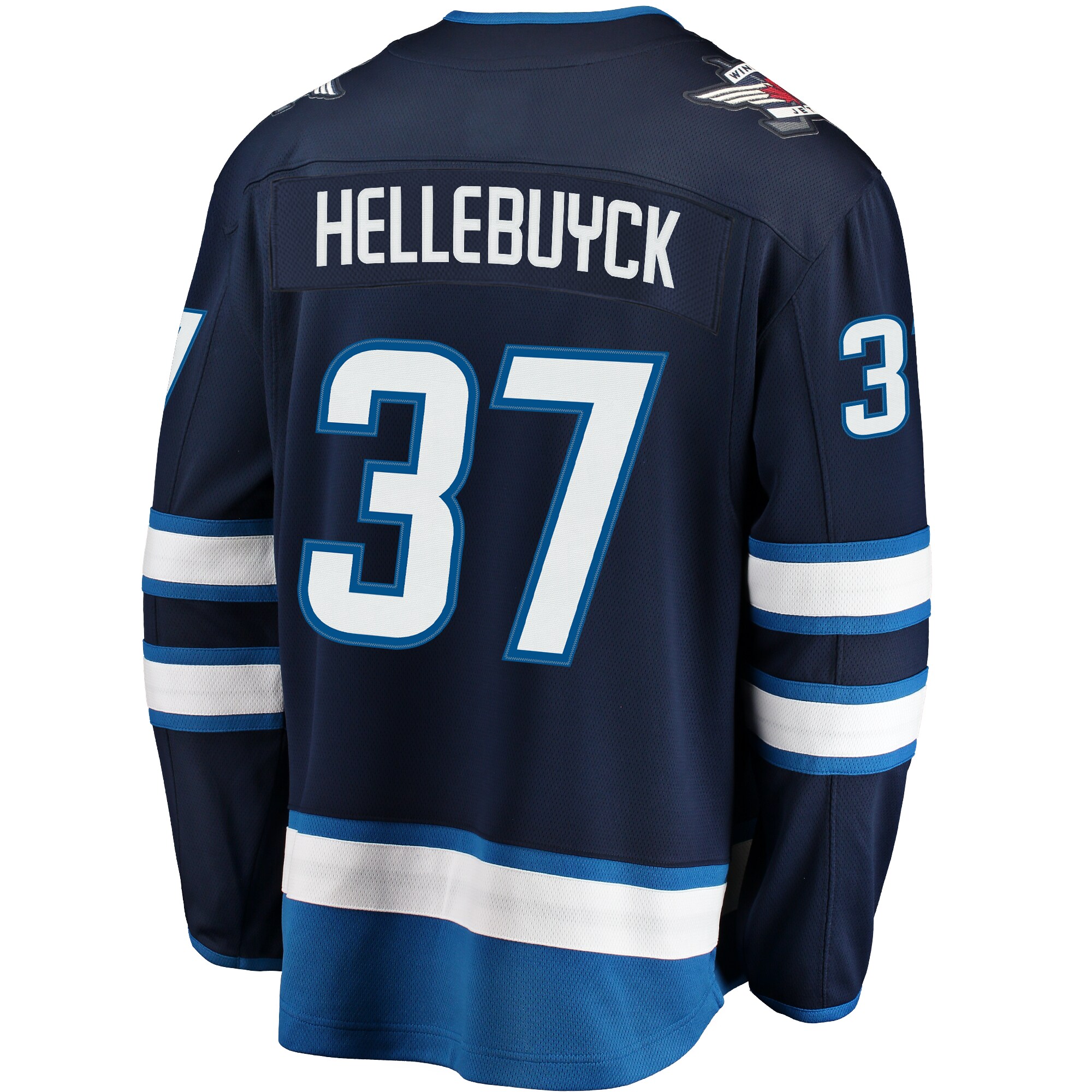 Connor Hellebuyck Winnipeg Jets Fanatics Breakaway Replica Jersey - Navy