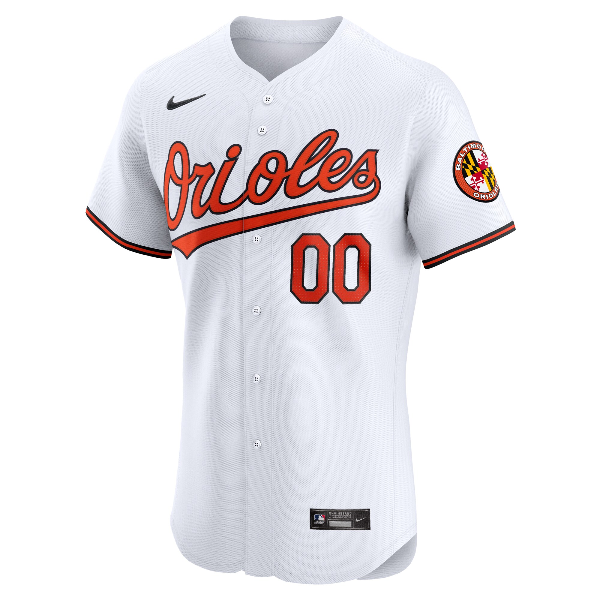 Baltimore Orioles  Home Elite Custom Jersey - White