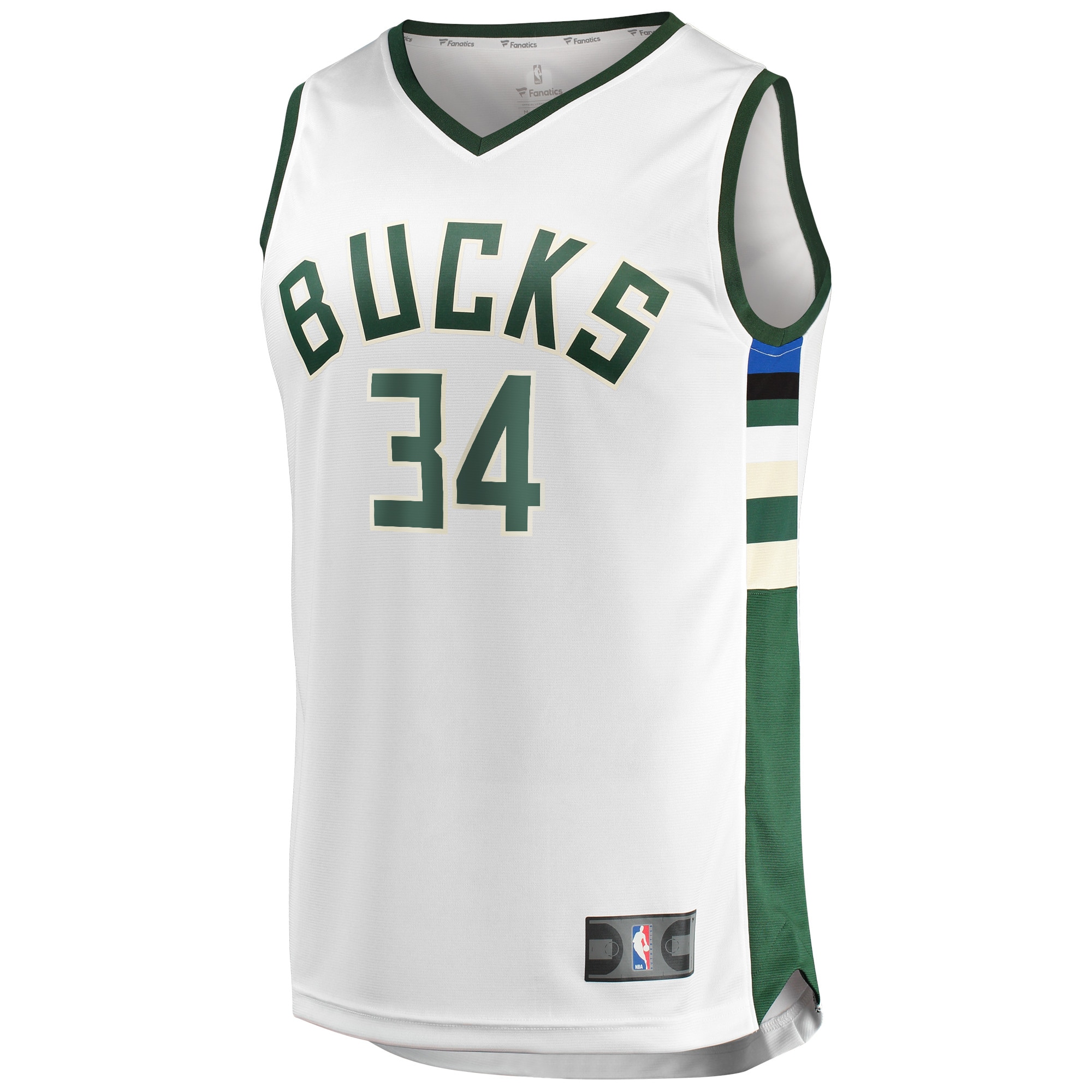 Giannis Antetokounmpo Milwaukee Bucks Fanatics Fast Break Replica Player Jersey - Association Edition - White