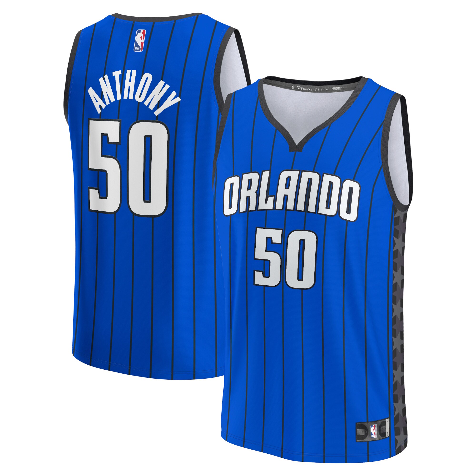 Cole Anthony Orlando Magic Fanatics Fast Break Replica Player Jersey - Statement Edition - Blue