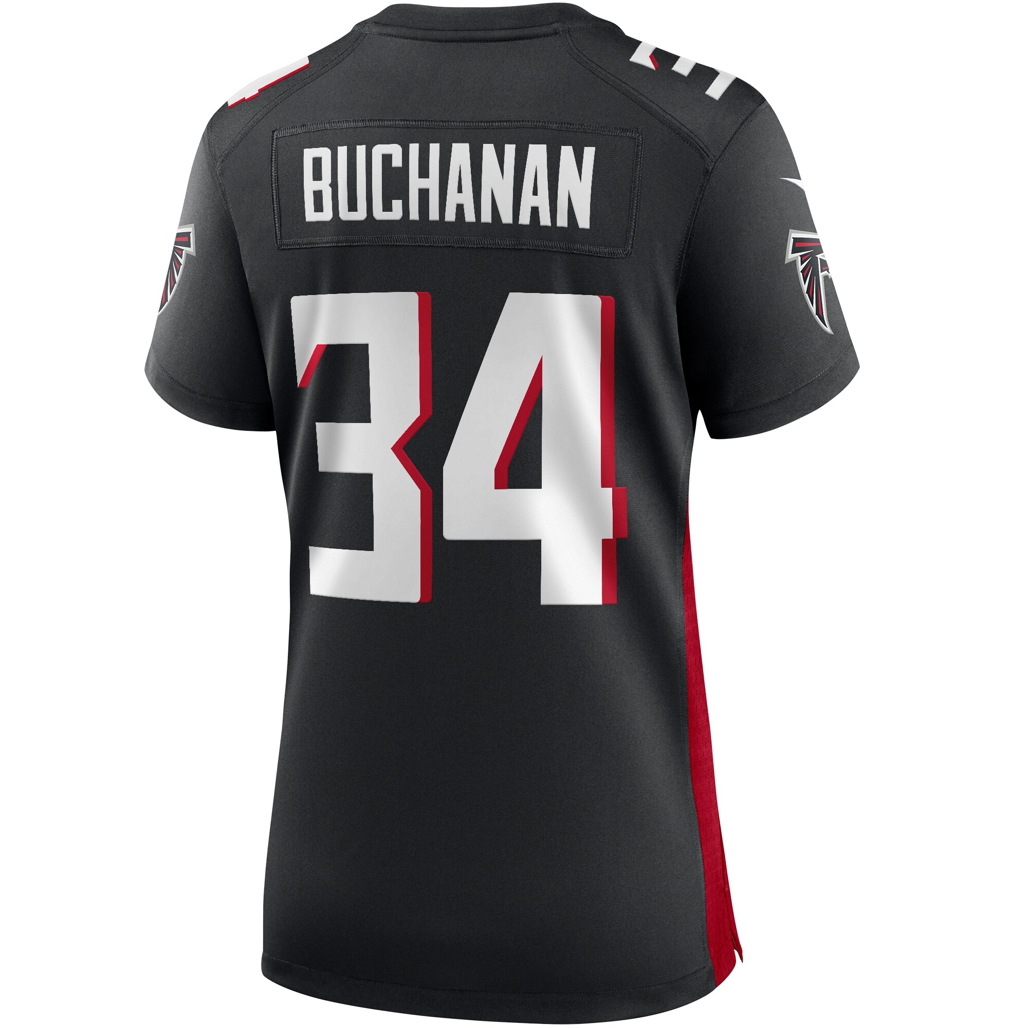 Ray Buchanan Atlanta Falcons  Women's Game Retired Player Jersey - Black