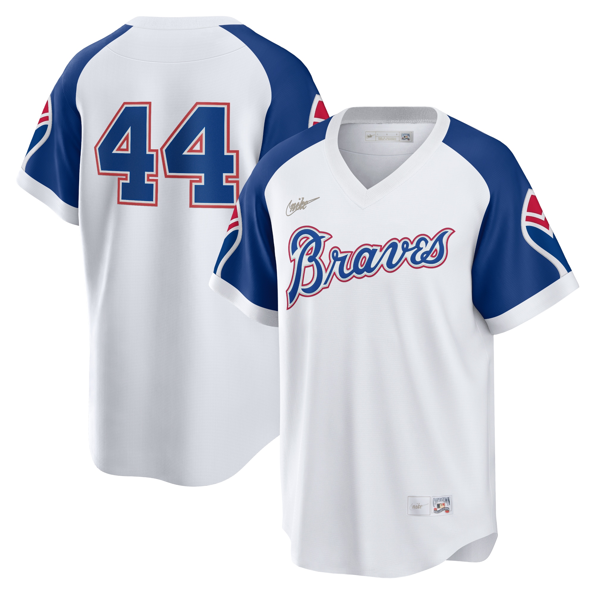 Hank Aaron Atlanta Braves  Home Cooperstown Collection Player Jersey - White
