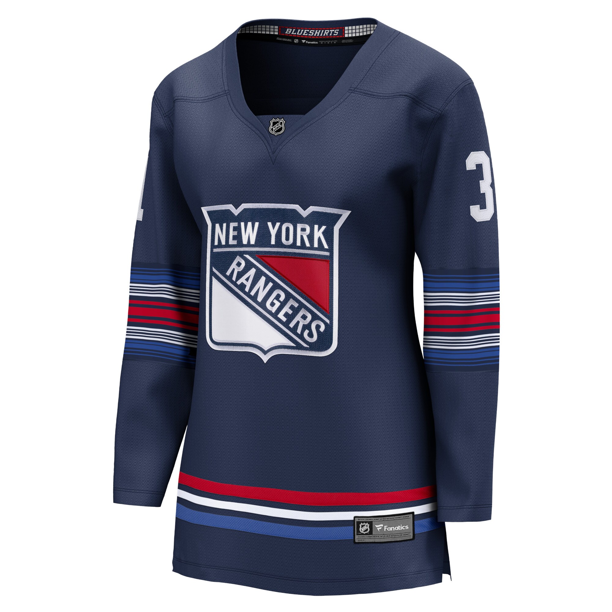 Igor Shesterkin New York Rangers Fanatics Women's Alternate Premier Breakaway Player Jersey - Navy
