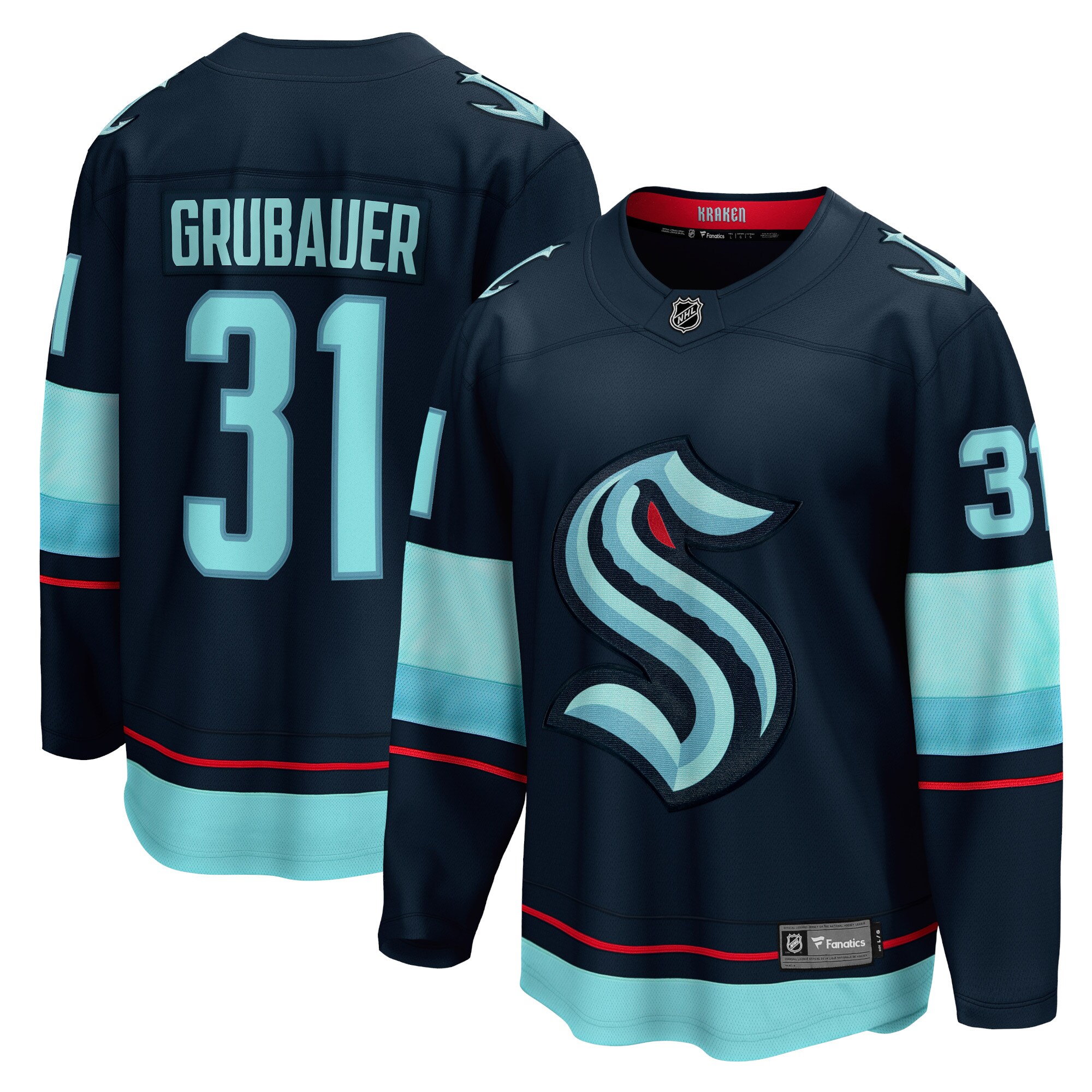 Philipp Grubauer  Fanatics Home Breakaway Player Jersey - Navy