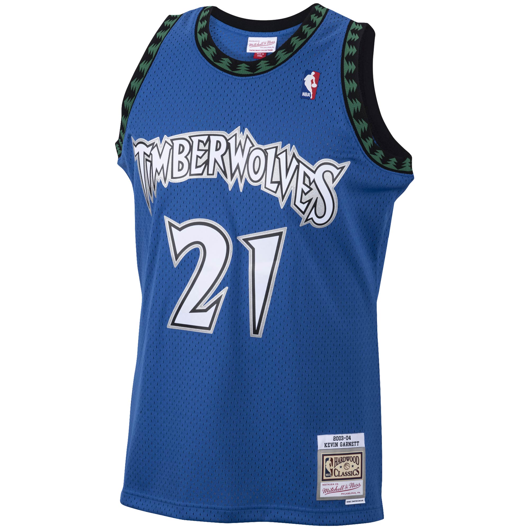 Kevin Garnett Minnesota Timberwolves Mitchell & Ness 2001\/02 Hardwood Classics Swingman Jersey - Blue