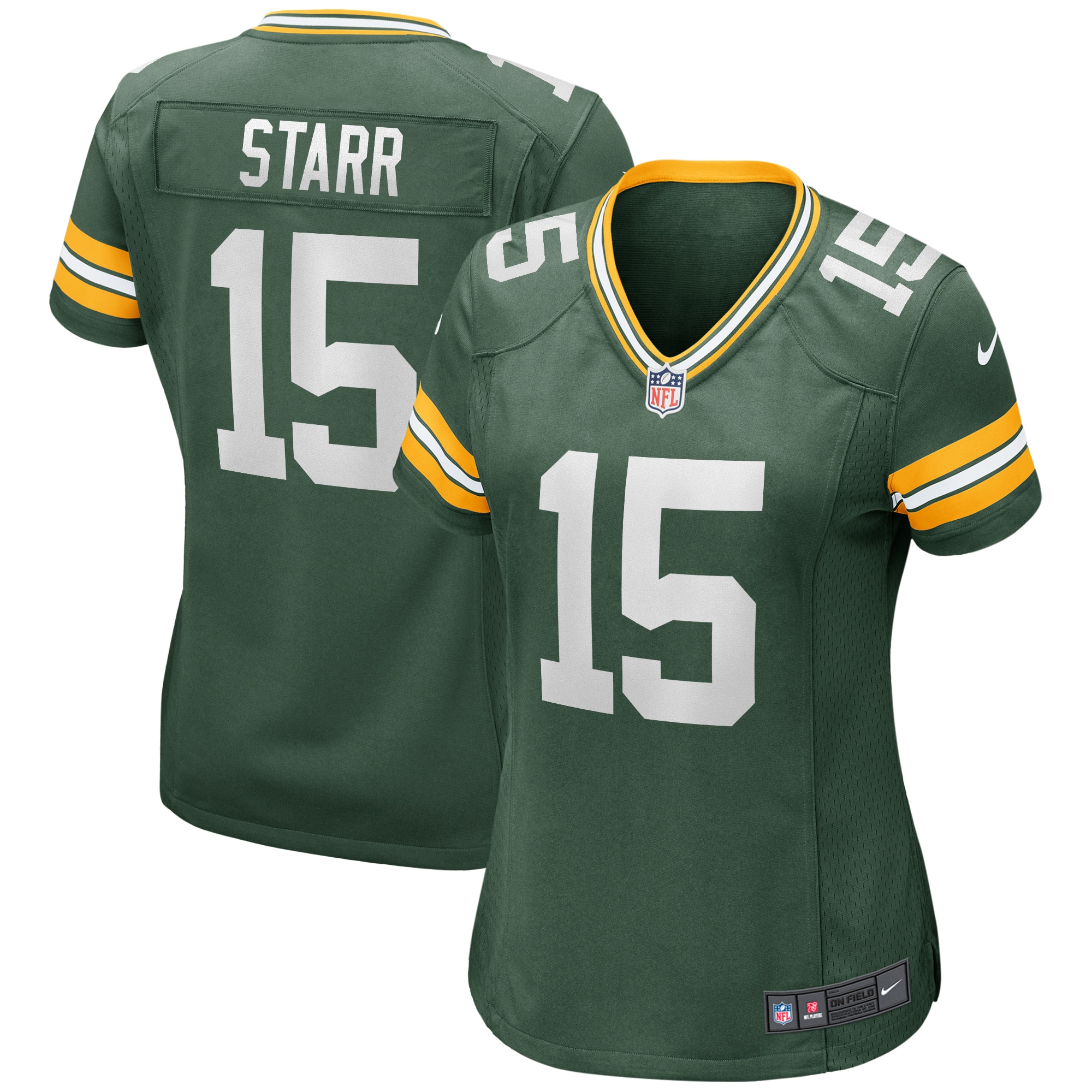Bart Starr Green Bay Packers  Women's Game Retired Player Jersey - Green